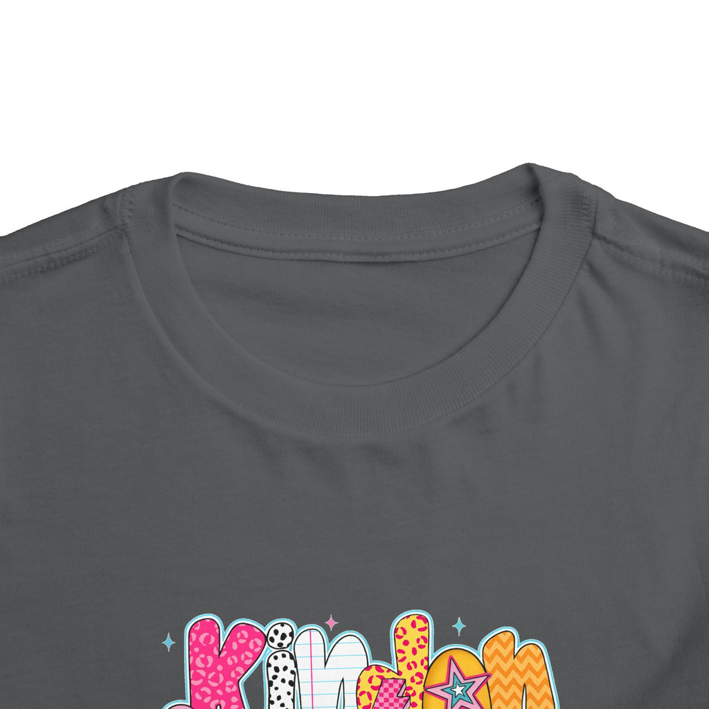Toddler Tee - "Kinder Garten" Colorful Kids Back-to-School Shirt
