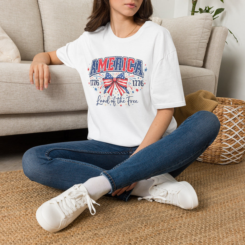 America 1776 Patriotic T-Shirt — Land of the Free