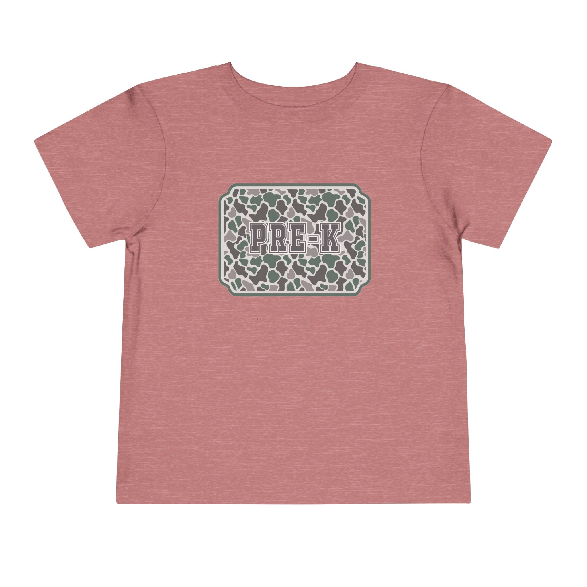 Toddler Tee — Camouflage Name Plate "PRE-k"