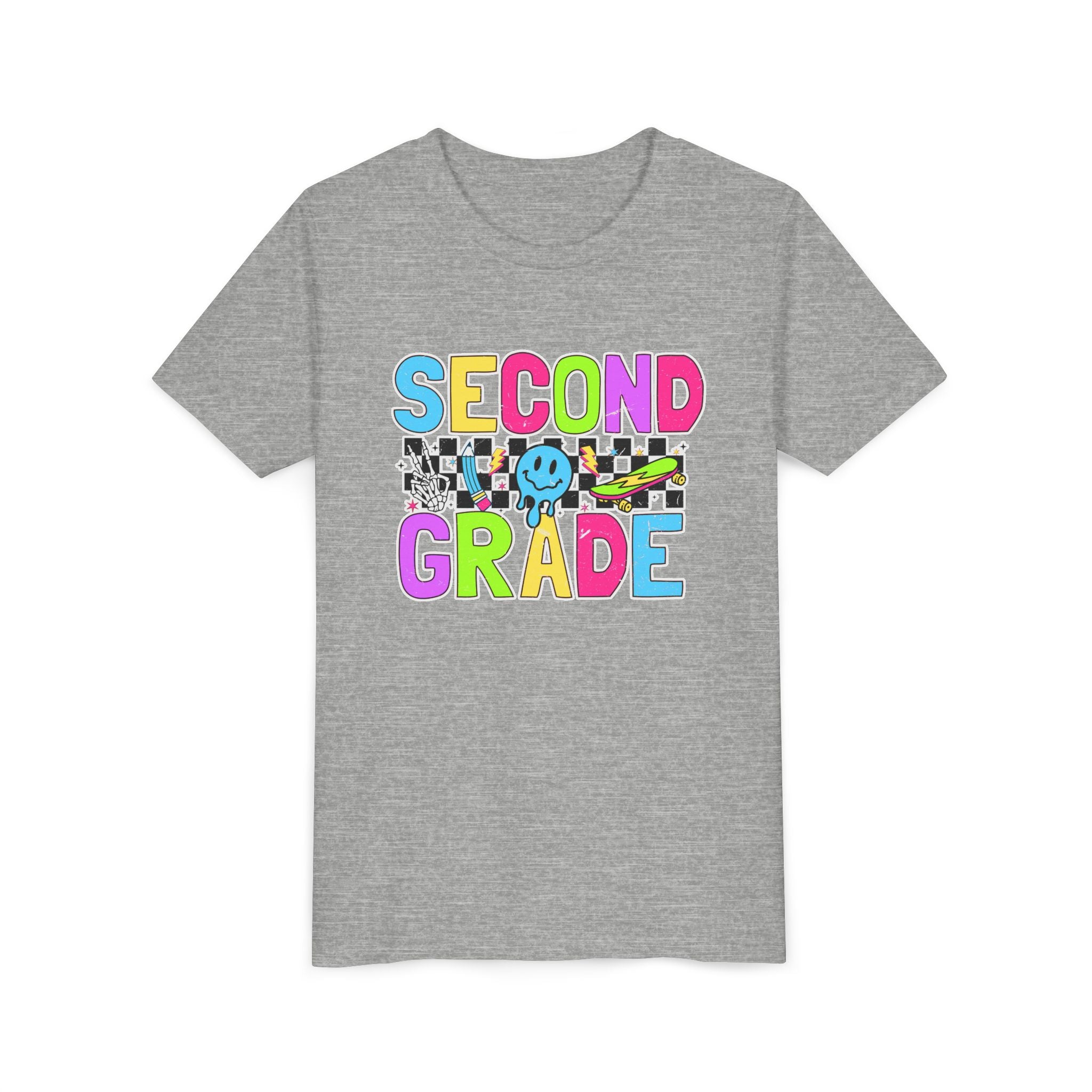 Second Grade Youth Tee — Colorful Back-to-School Shirt for Kids