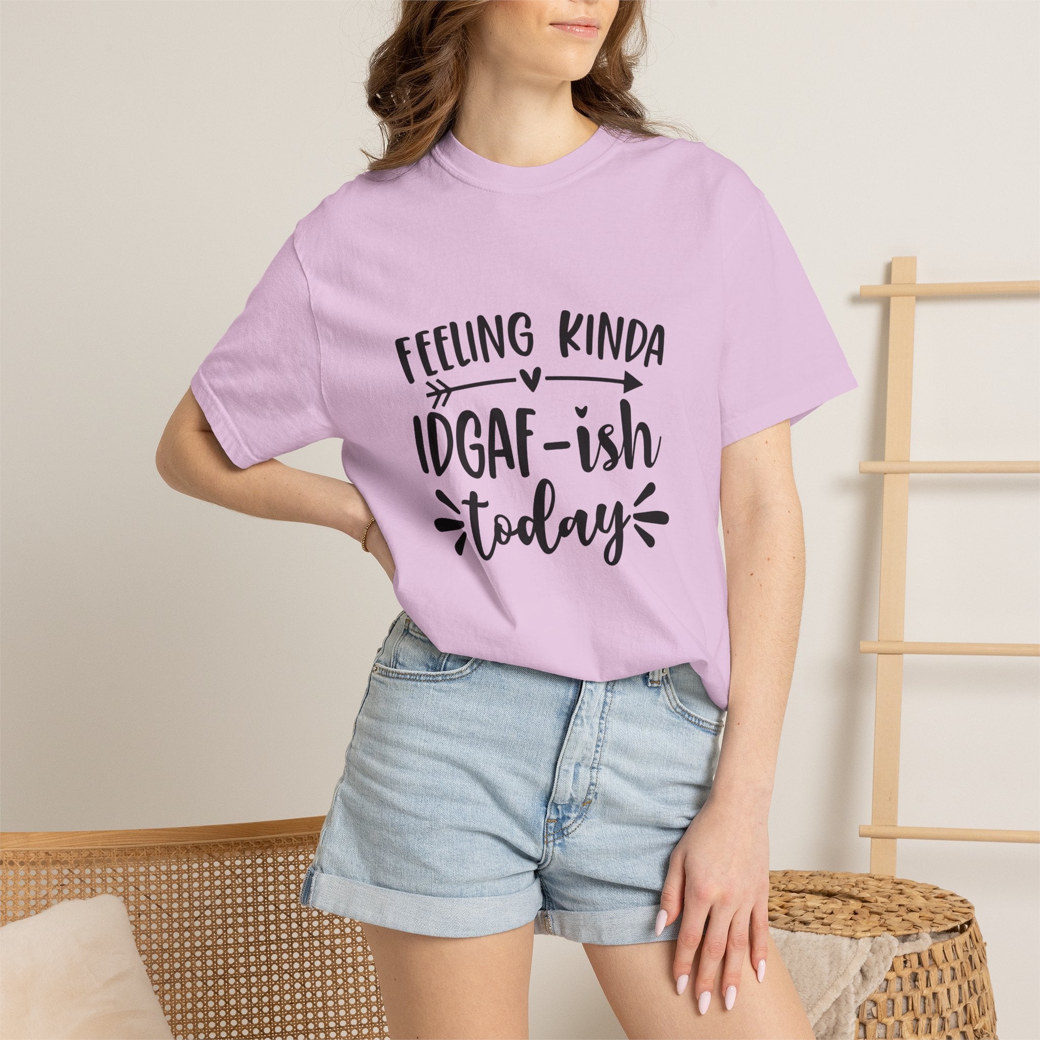 Graphic Tee — "Feeling Kinda IDGAF-ish Today" Casual Statement T-Shirt