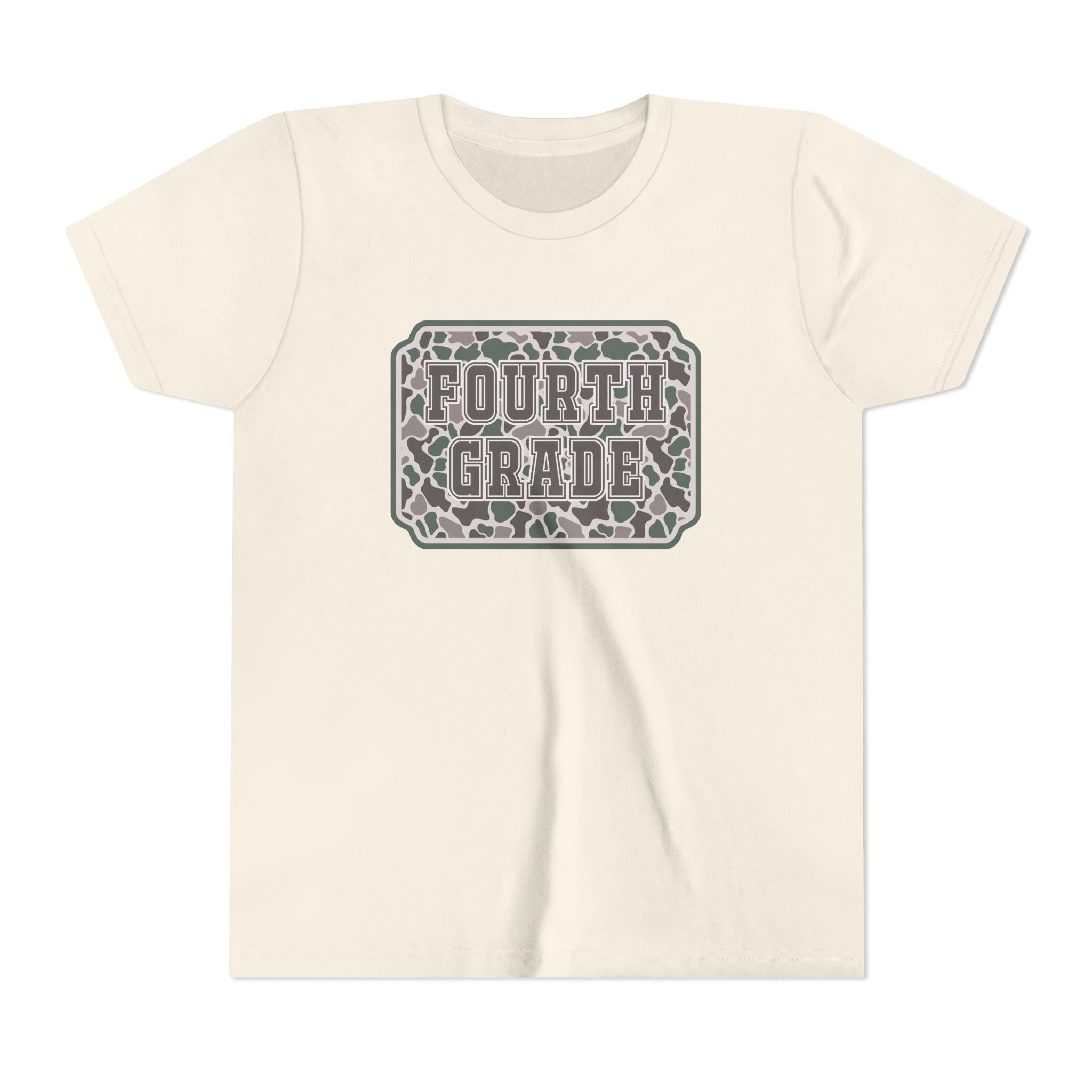 Fourth Grade Camouflage Youth Tee