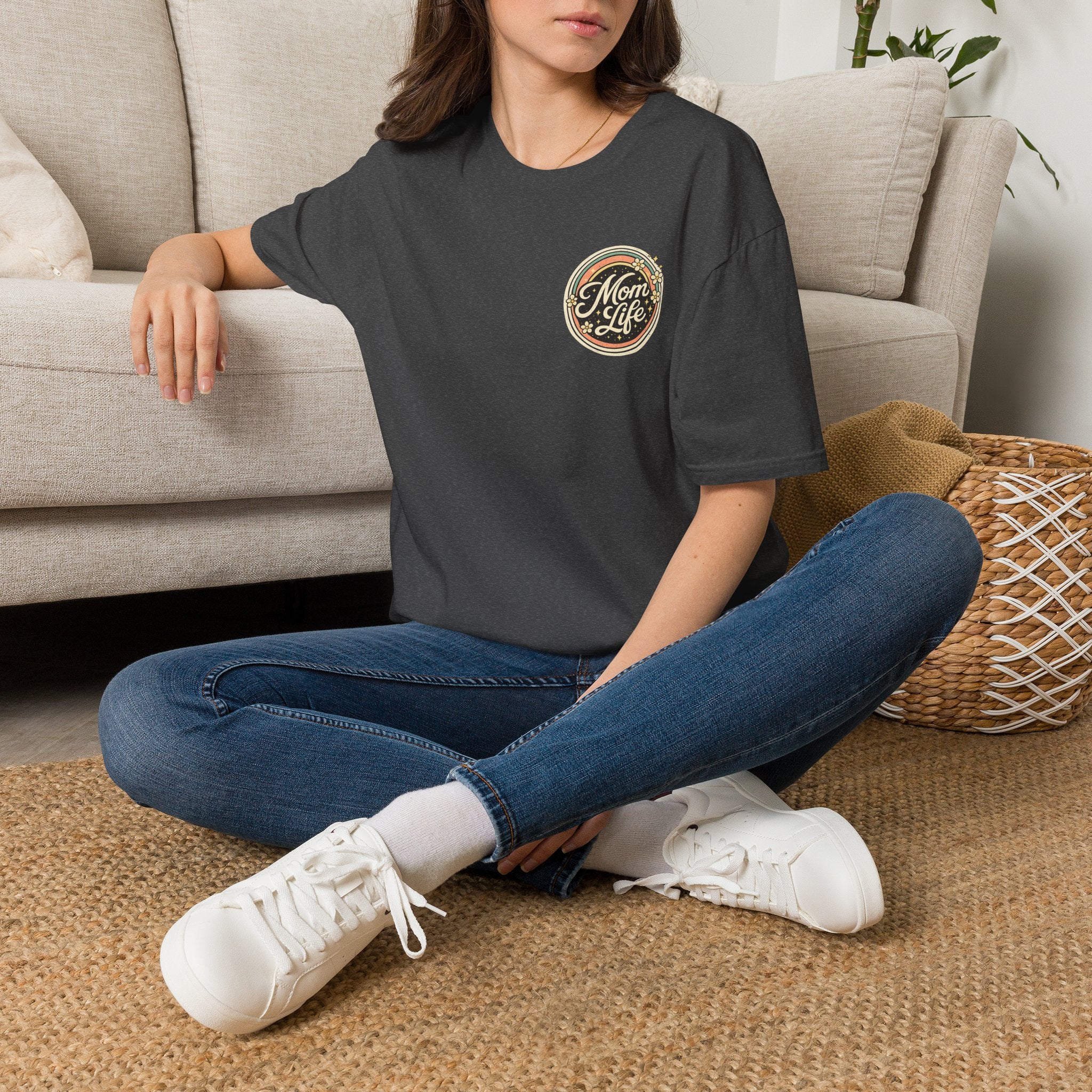Mom Life T-Shirt — Retro Floral Mom Tee
