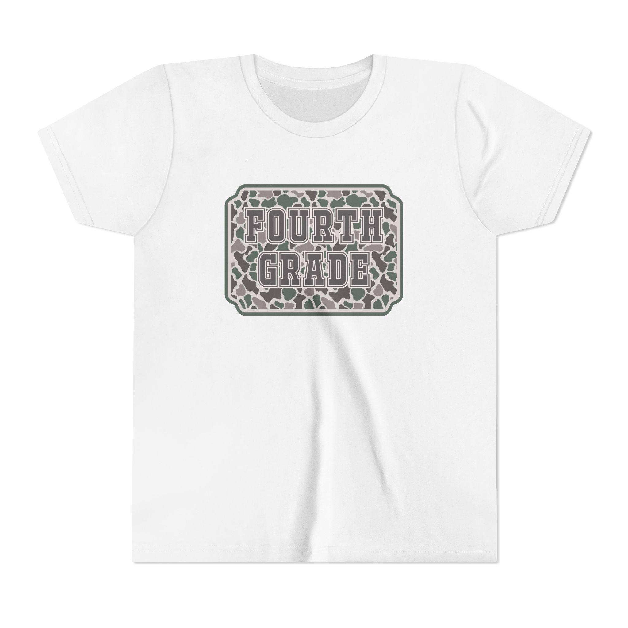 Fourth Grade Camouflage Youth Tee