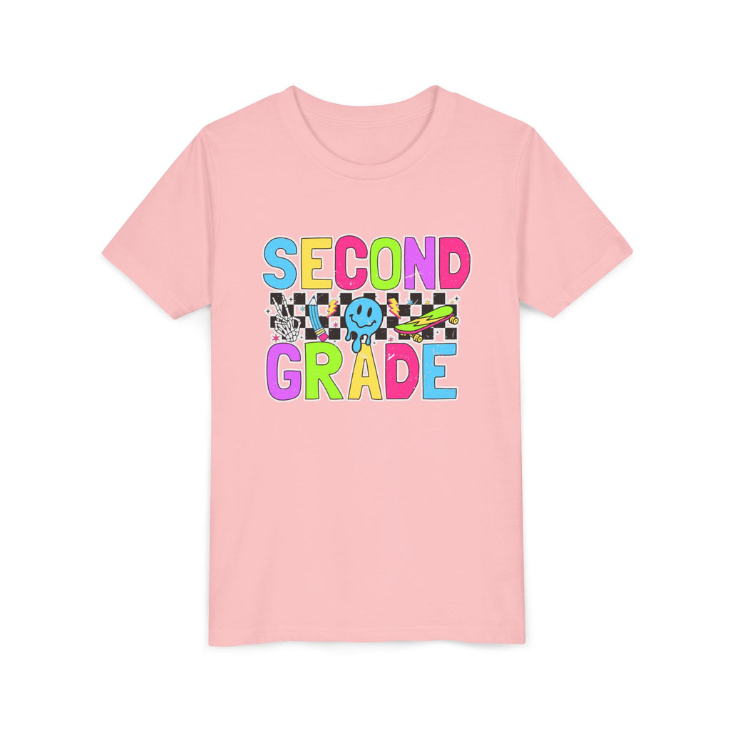 Second Grade Youth Tee — Colorful Back-to-School Shirt for Kids