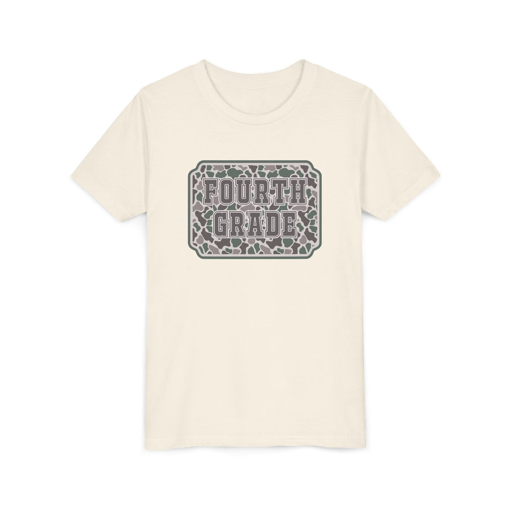 Fourth Grade Camouflage Youth Tee
