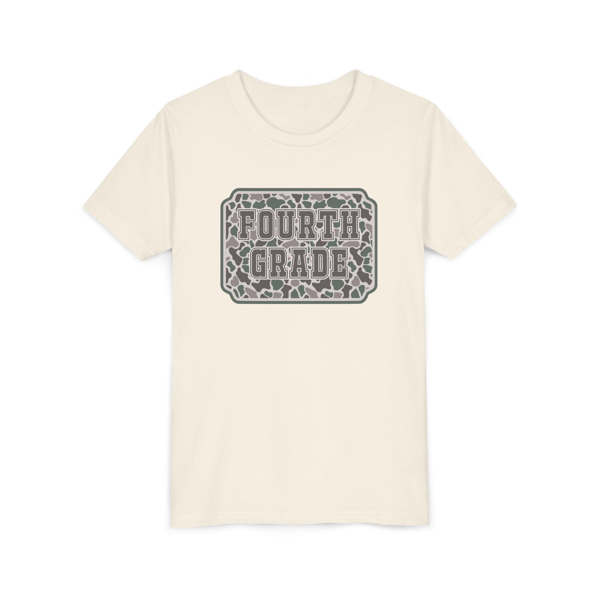Fourth Grade Camouflage Youth Tee