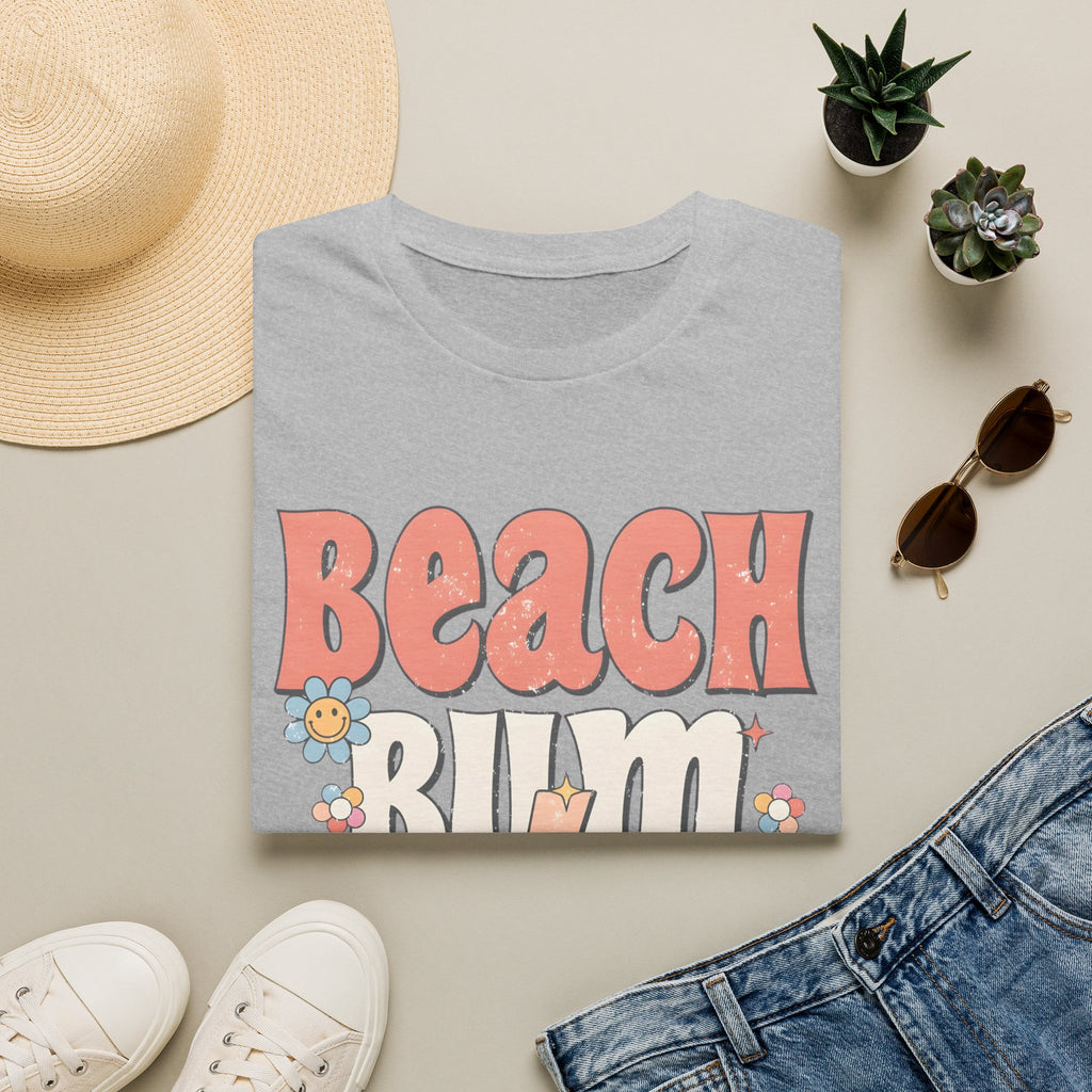 Beach Bum T-Shirt — Retro Floral Surf Vibes Tee