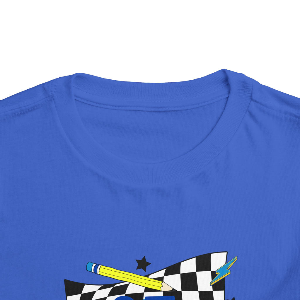 1st Grade Toddler Tee - Back-to-School Smile Skateboard Design