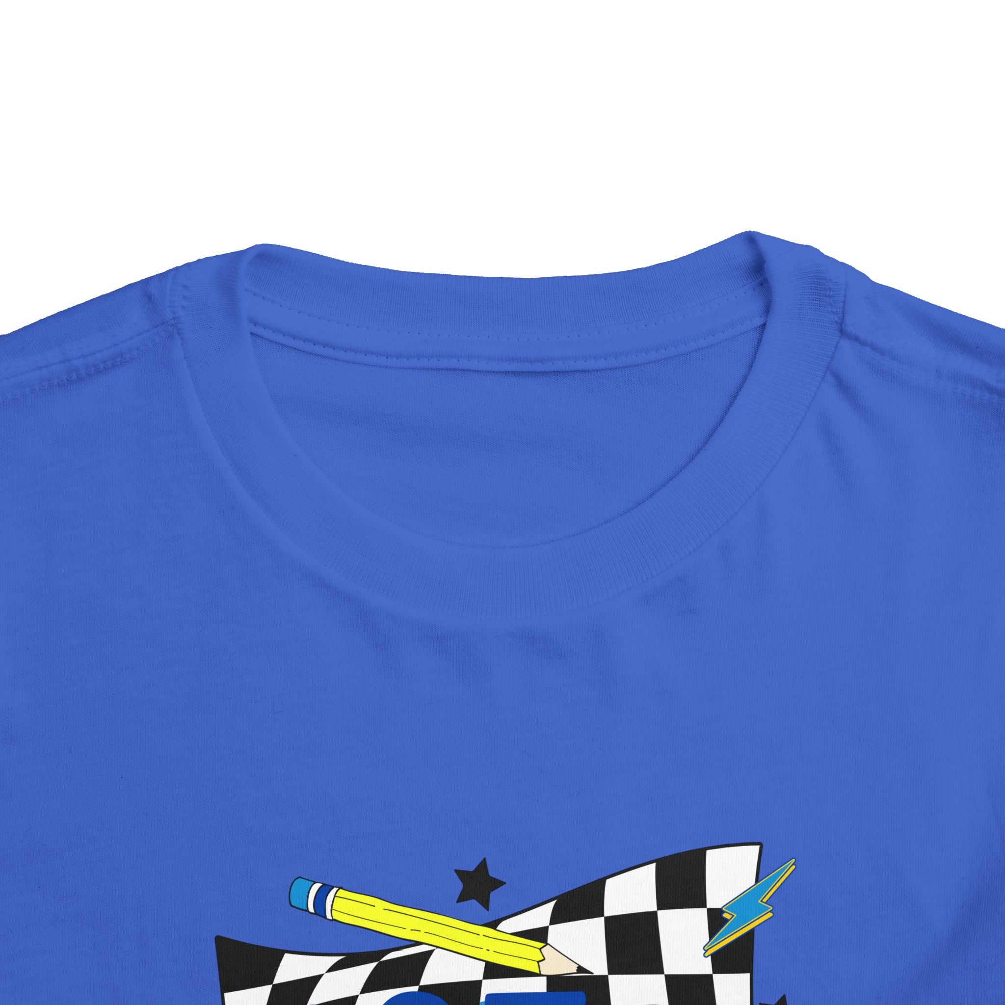 1st Grade Toddler Tee - Back-to-School Smile Skateboard Design