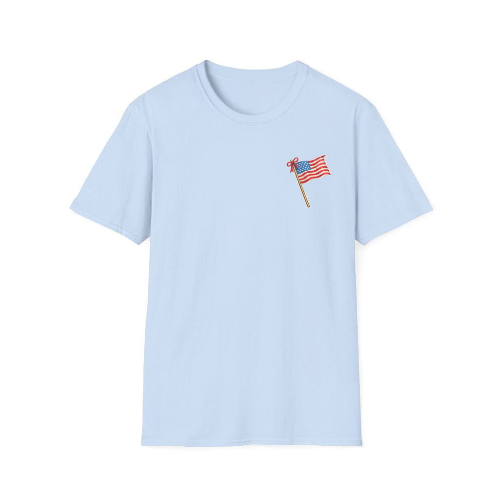 Pocket Flag T-Shirt — Small American Flag Chest Tee