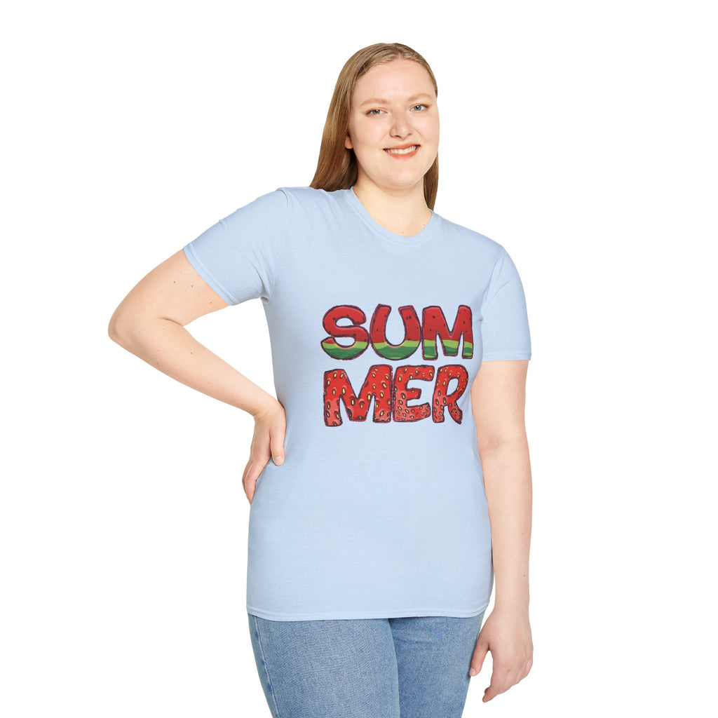 Summer Watermelon T-Shirt — Retro Fruity "SUMMER" Graphic Tee