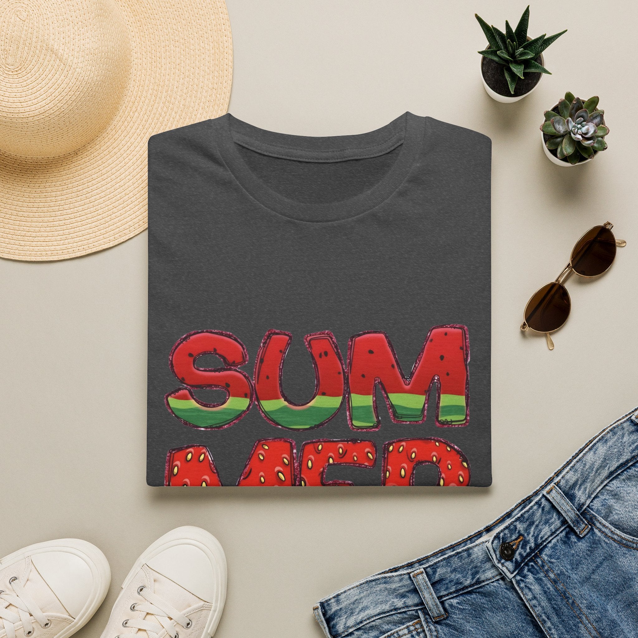 Summer Watermelon T-Shirt — Retro Fruity "SUMMER" Graphic Tee