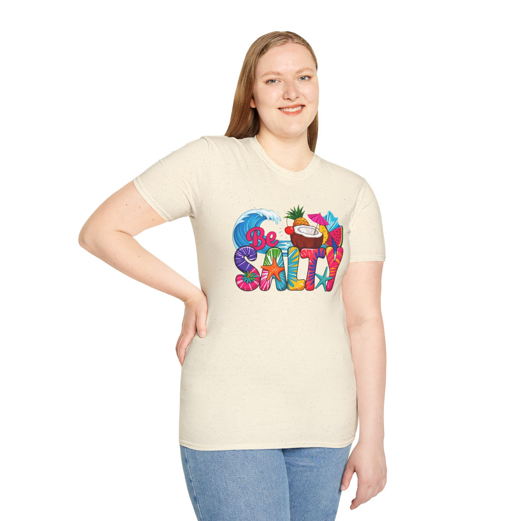 Be Salty Beach T-Shirt — Tropical Coconut & Surf Summer Tee