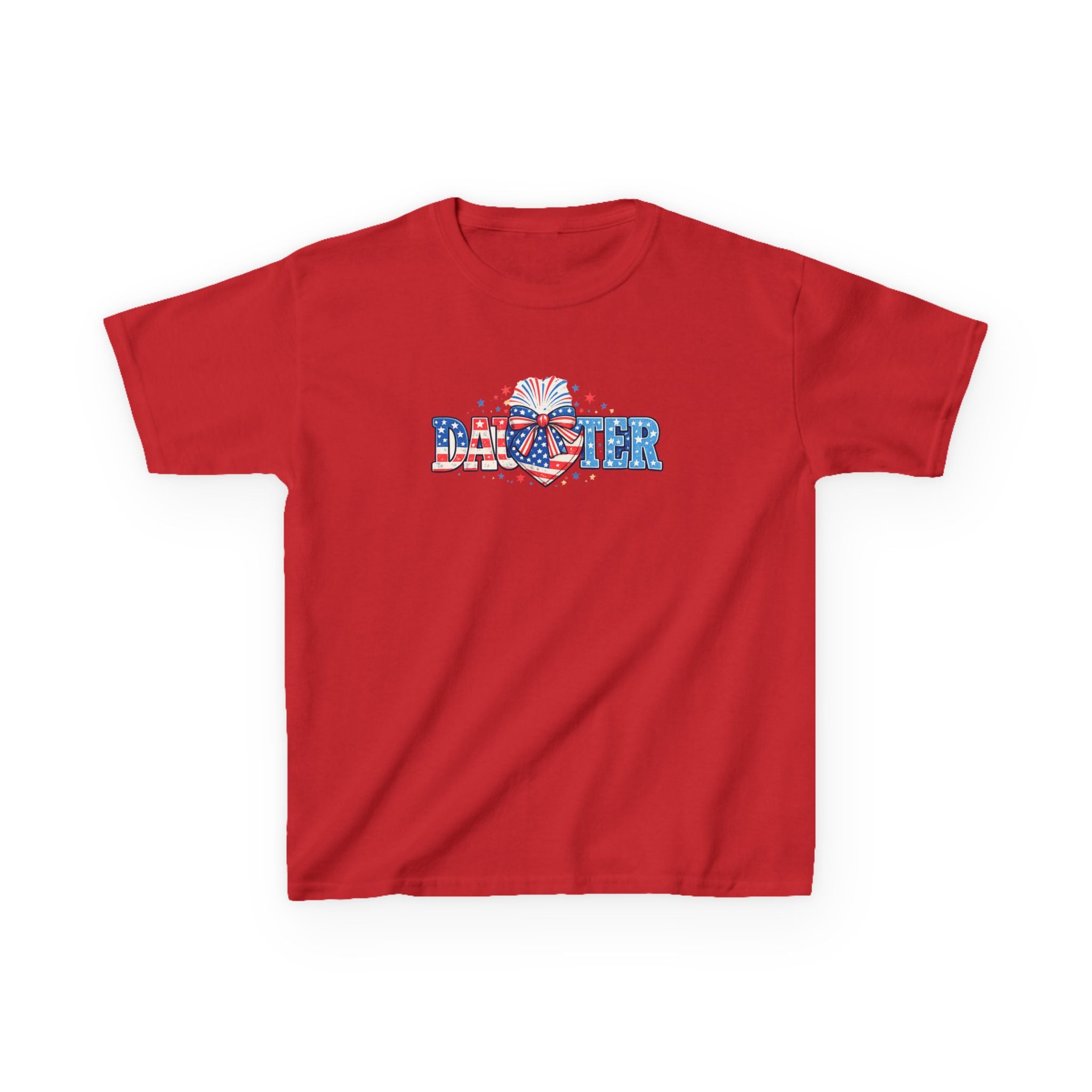 Kids "Daughter" Patriotic Fireworks T-Shirt — 4th of July Girls Tee