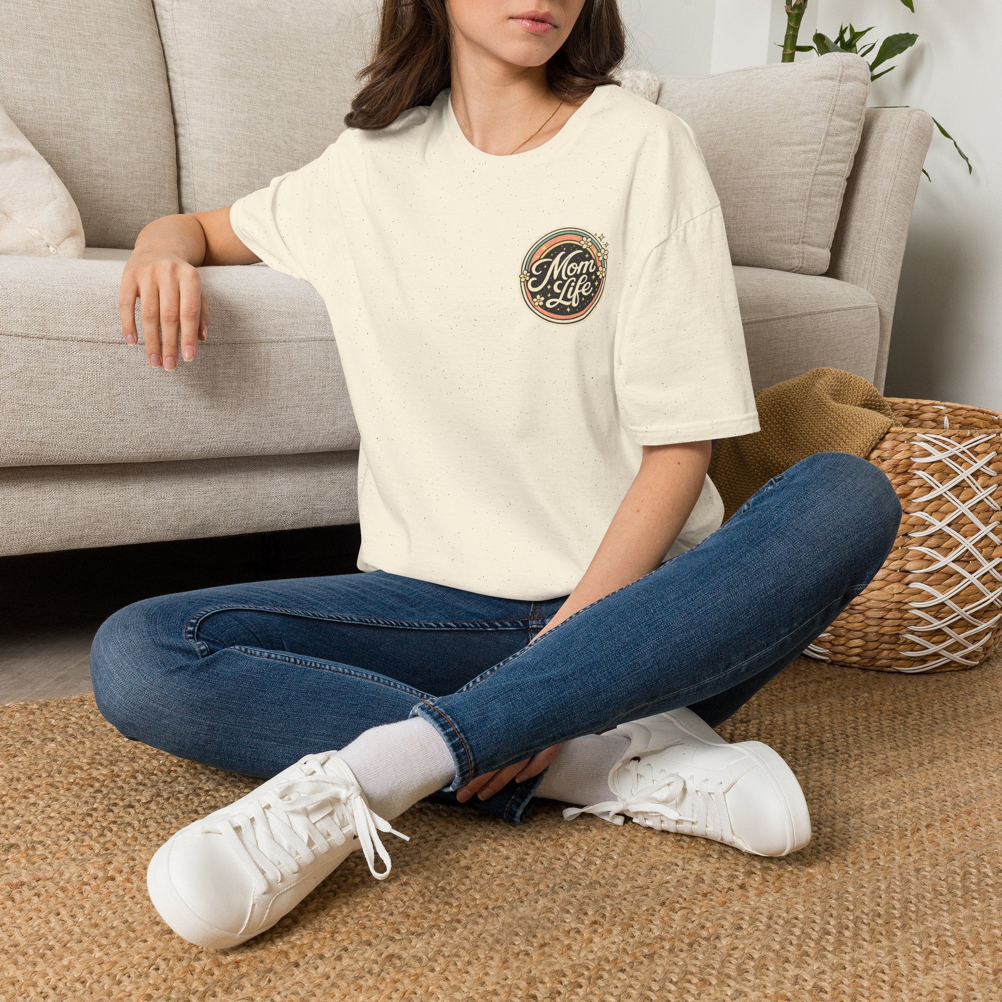 Mom Life T-Shirt — Retro Floral Mom Tee