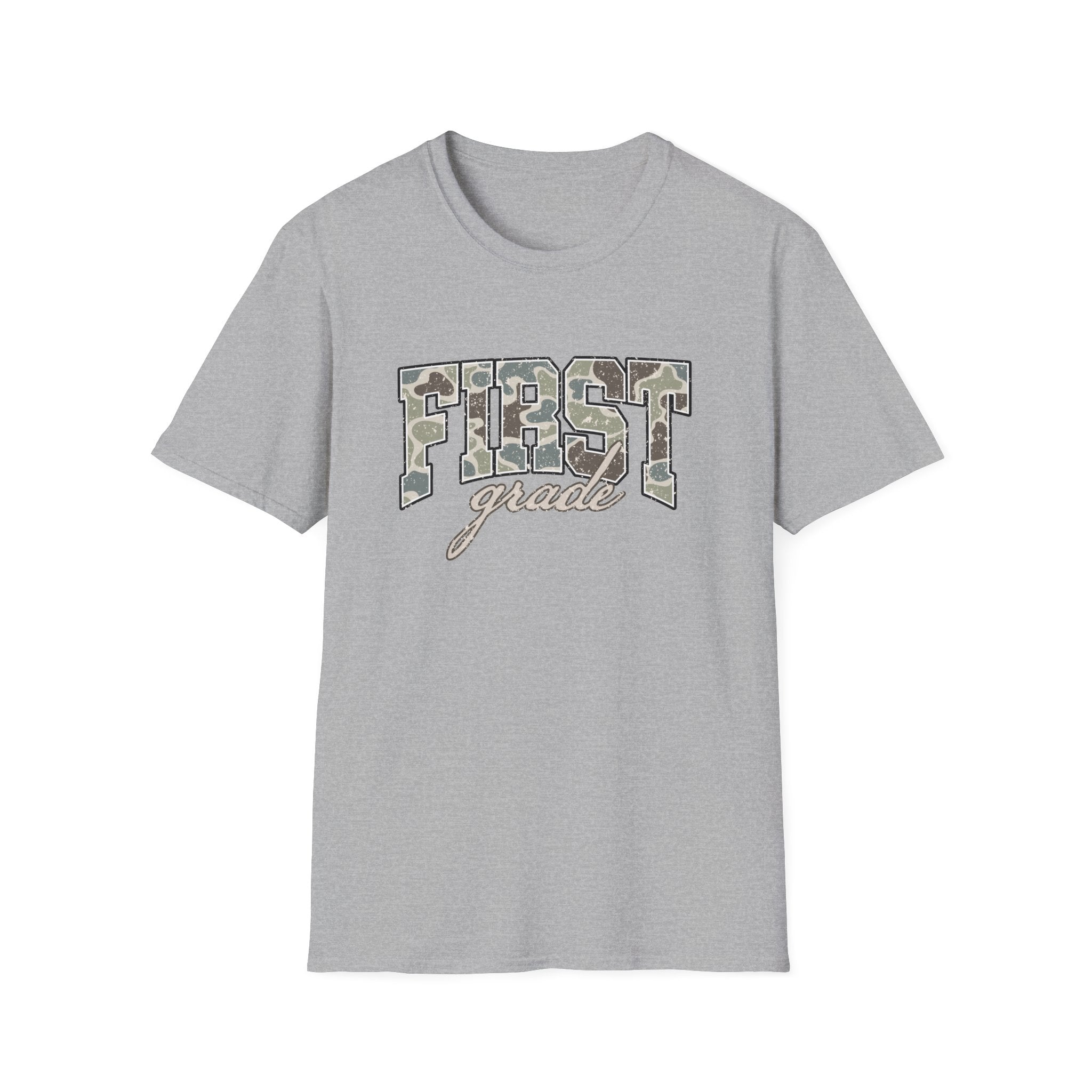 First Grade Camo Tee — 'FIRST grade' Back-to-School Kids T-Shirt