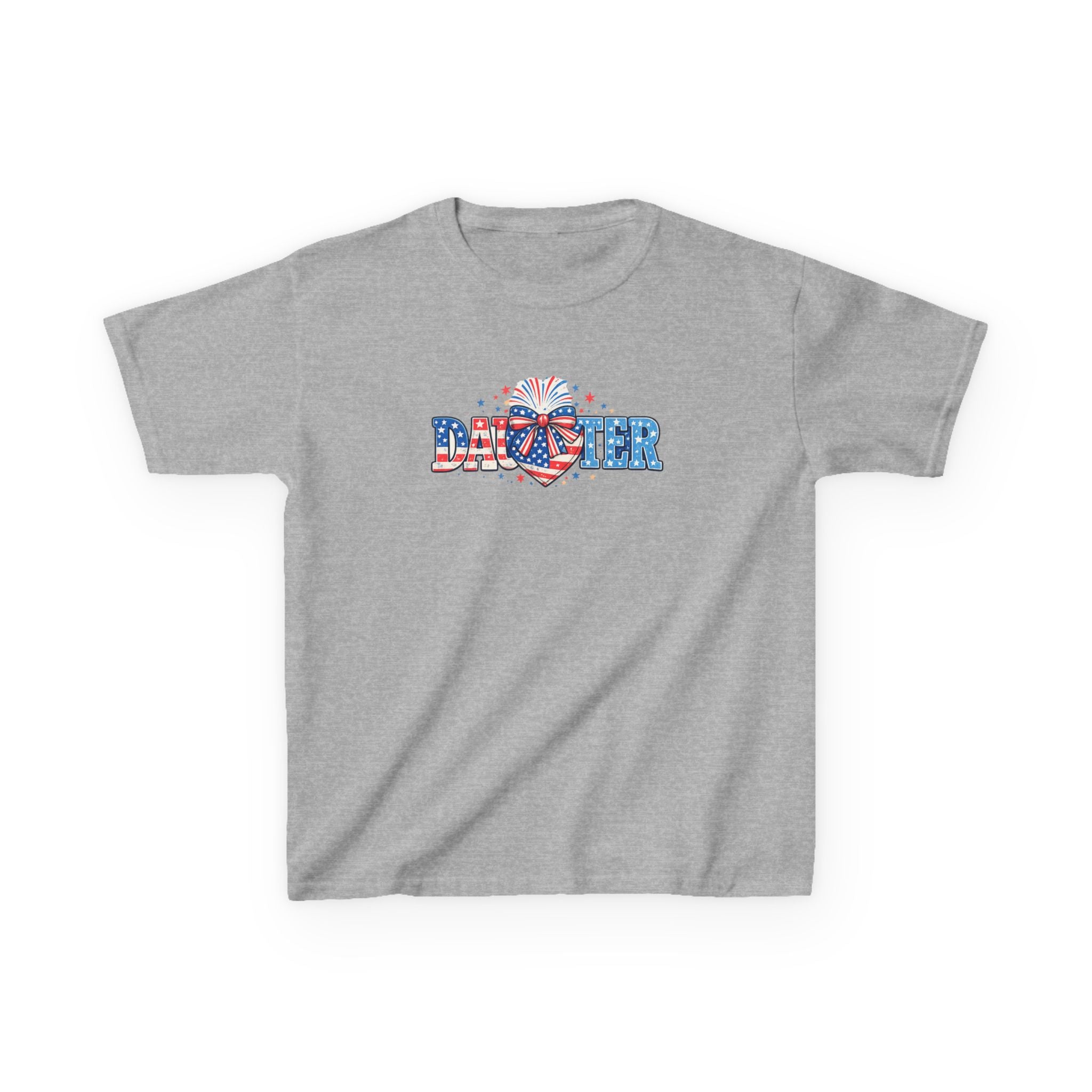 Kids "Daughter" Patriotic Fireworks T-Shirt — 4th of July Girls Tee