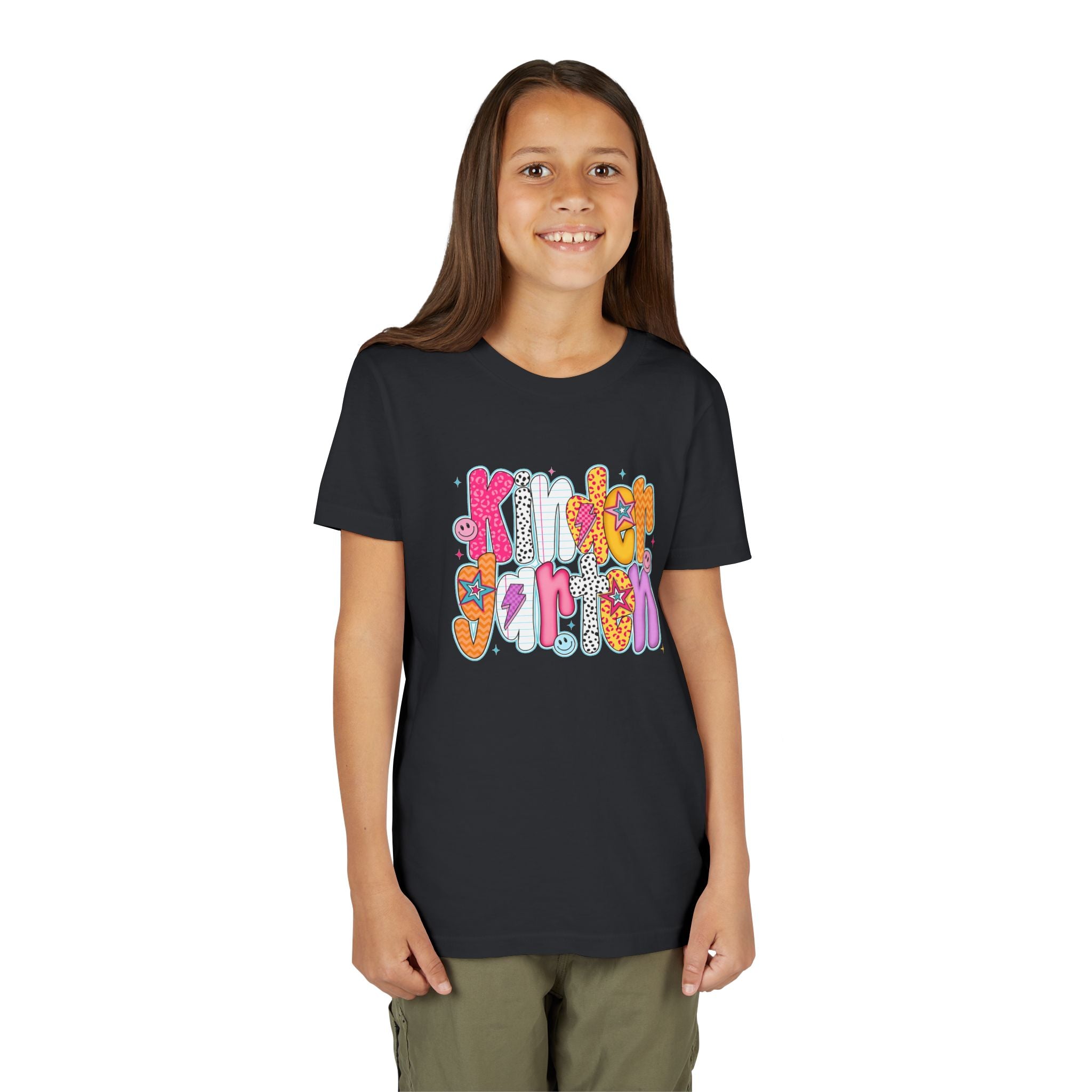 Youth Tee - "Kindergarten" Cute Retro Doodle Graphic