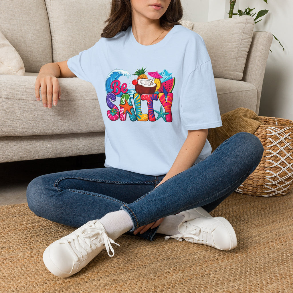 Be Salty Beach T-Shirt — Tropical Coconut & Surf Summer Tee