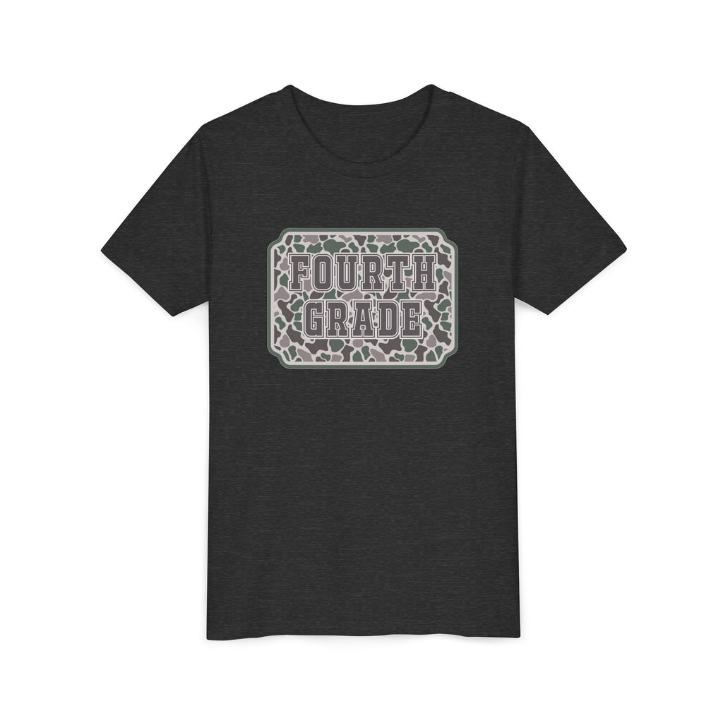 Fourth Grade Camouflage Youth Tee