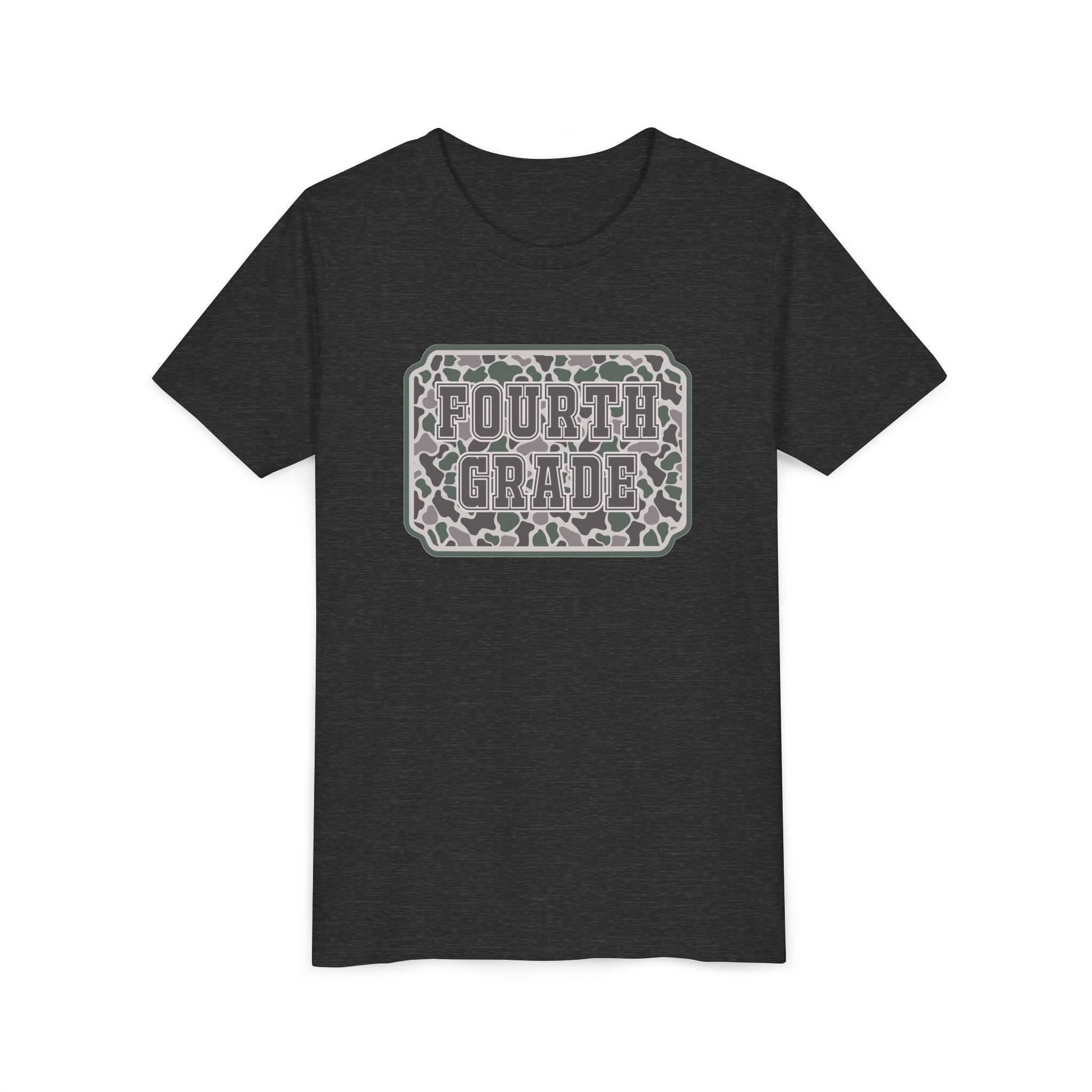 Fourth Grade Camouflage Youth Tee