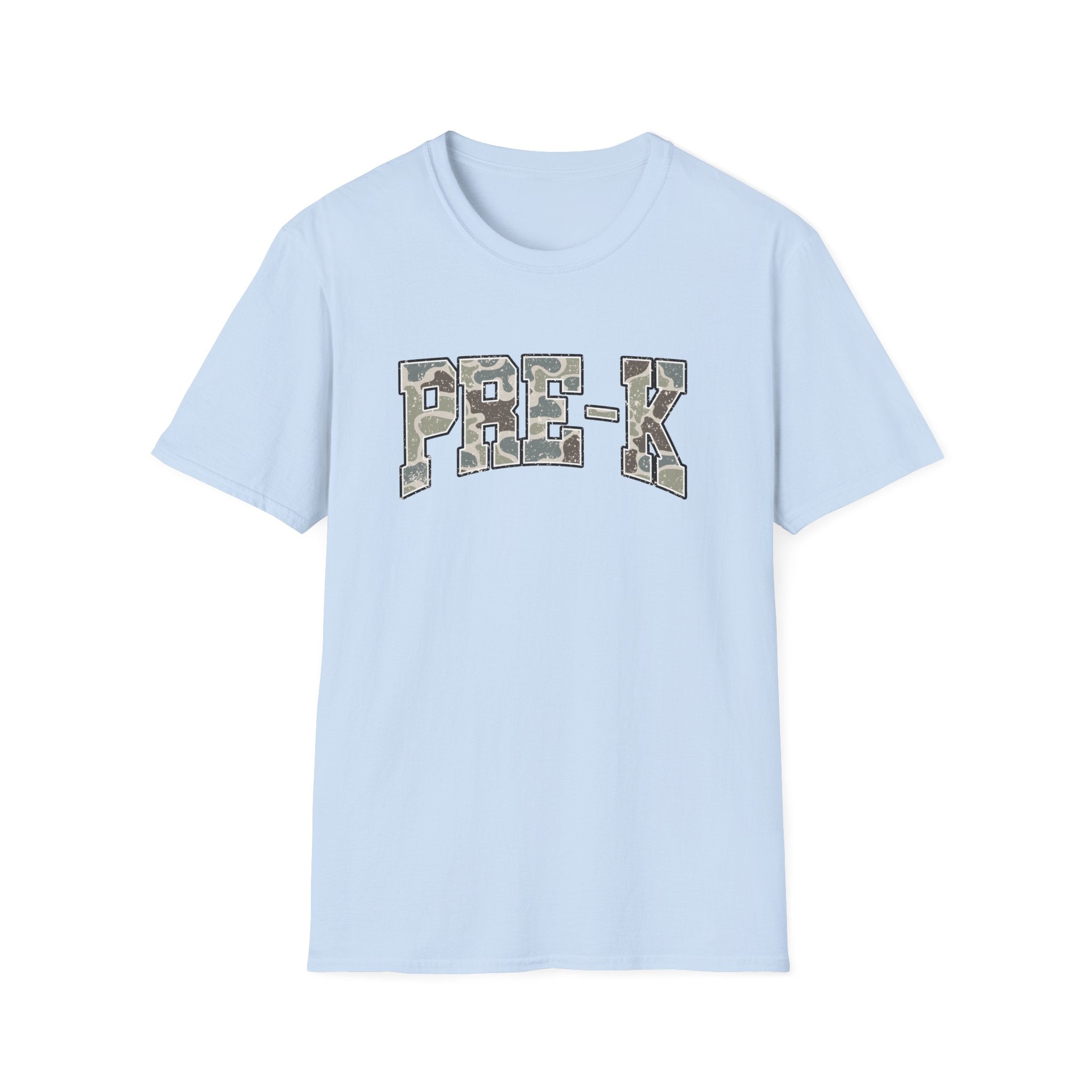 PRE-K Camo Kids T-Shirt — Military Style Preschool Shirt