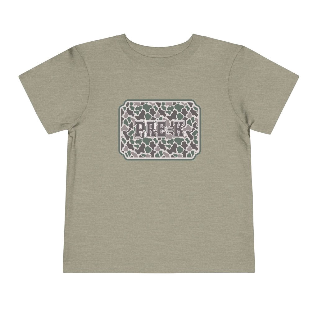 Toddler Tee — Camouflage Name Plate "PRE-k"