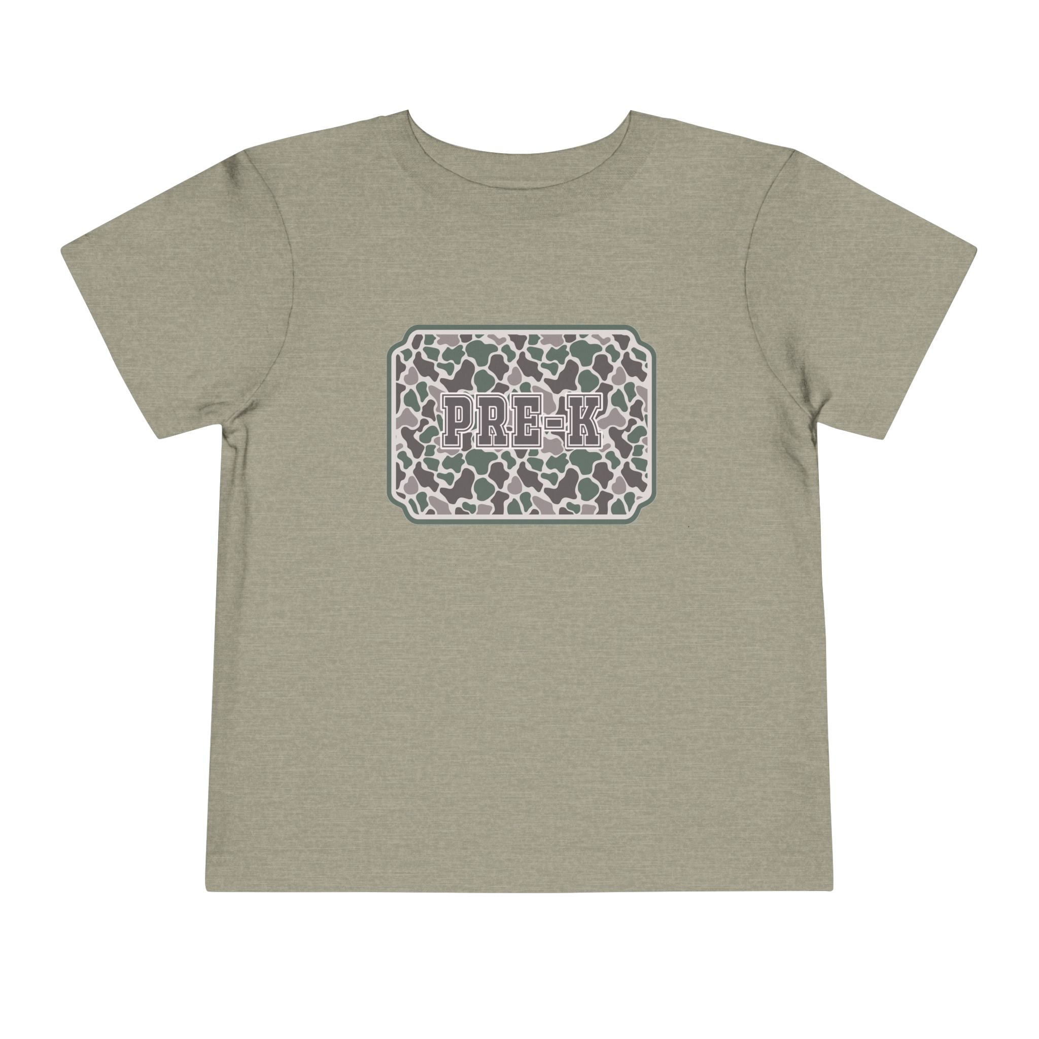 Toddler Tee — Camouflage Name Plate "PRE-k"