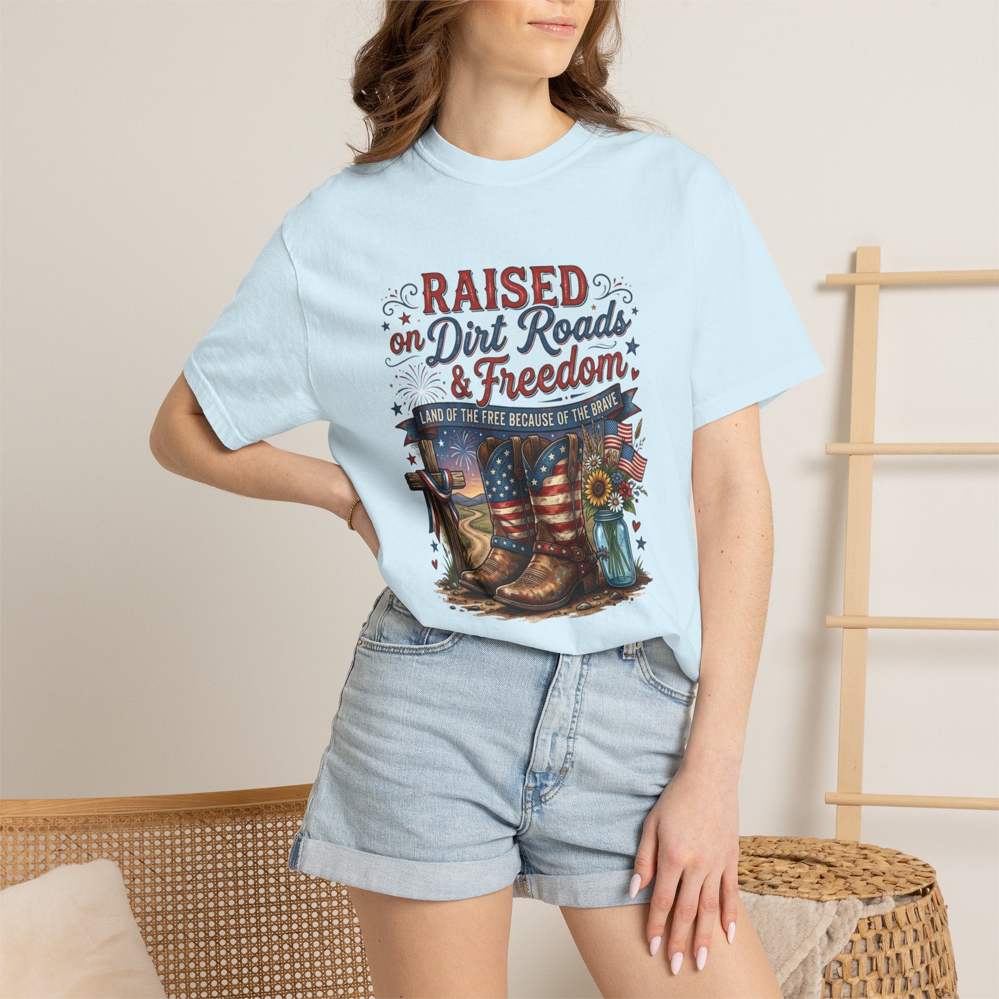 Raised on Dirt Roads & Freedom T-Shirt