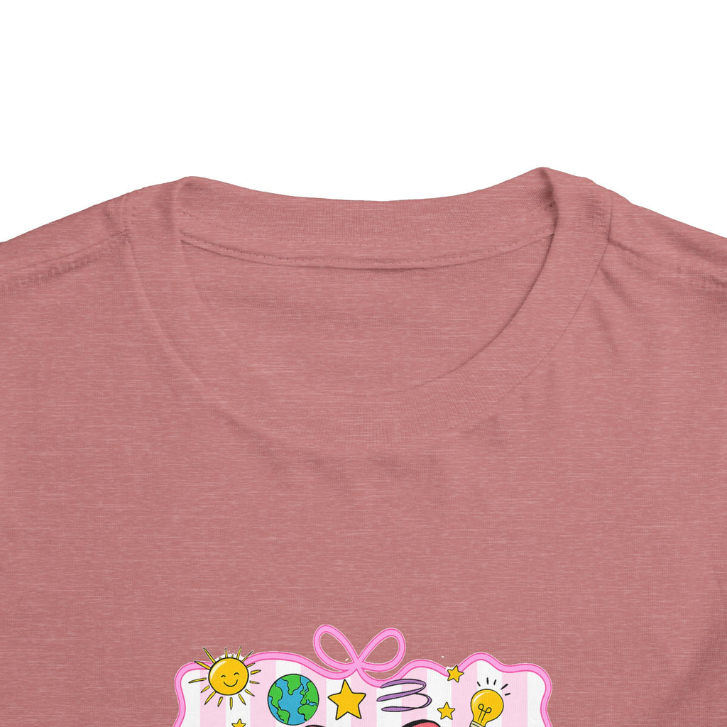 School Bus Kids Tee — Cute Back-to-School Toddler Shirt with Pencil & Apple Design
