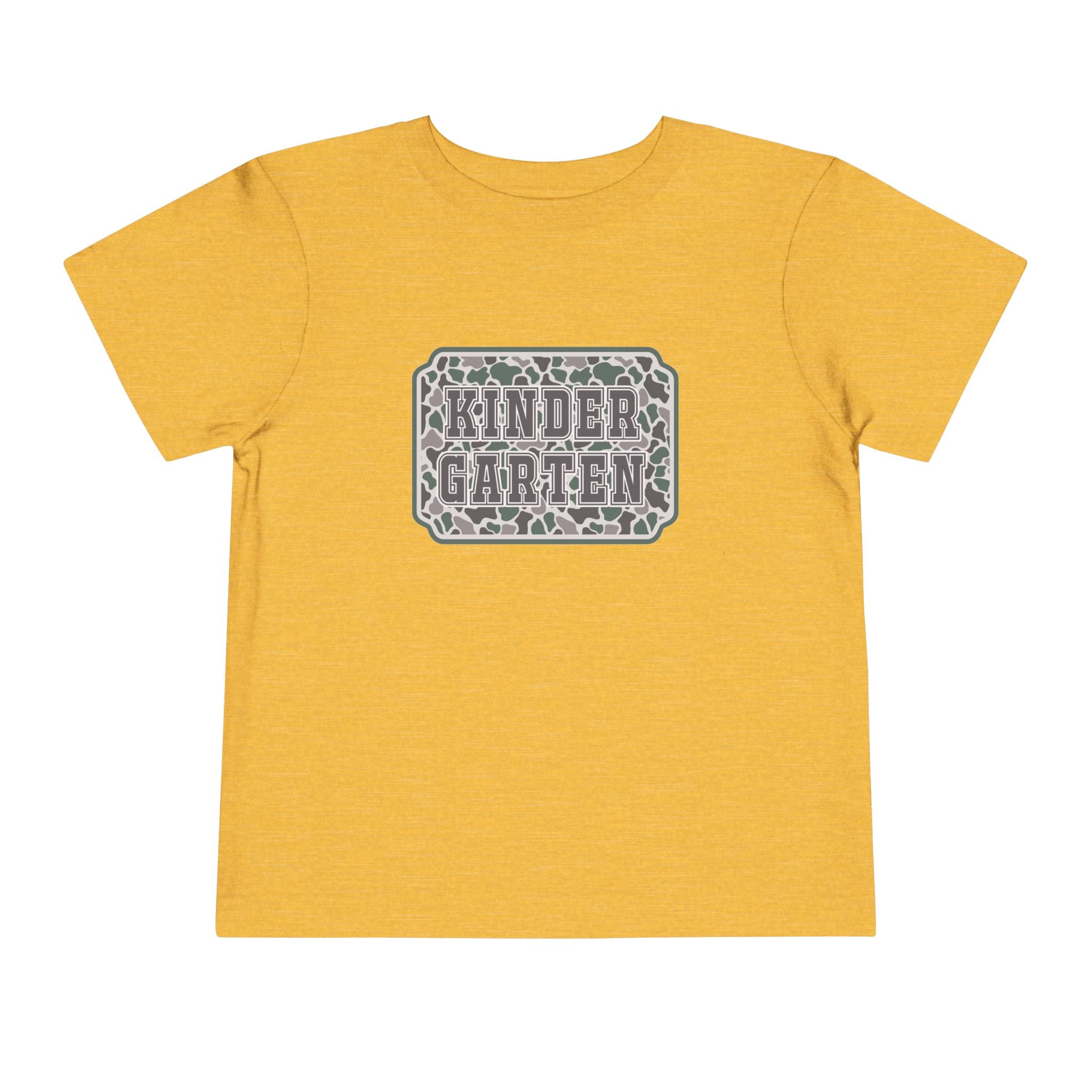Kindergarten Toddler Tee — Floral Leopard Back to School Shirt
