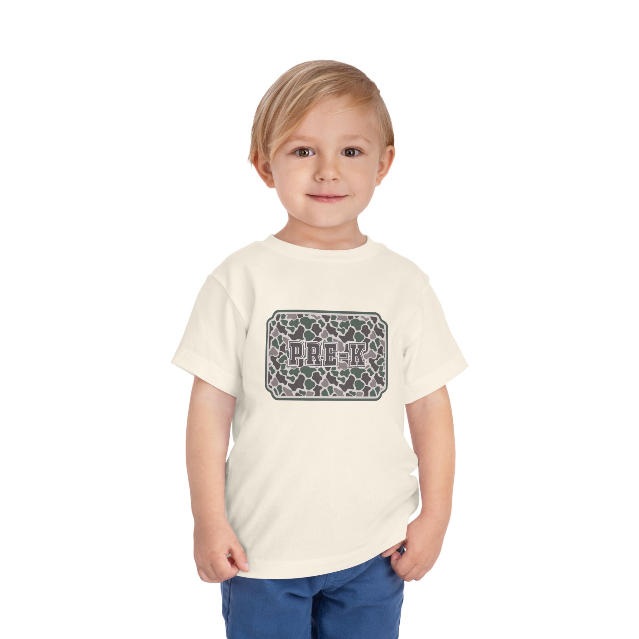 Toddler Tee — Camouflage Name Plate "PRE-k"