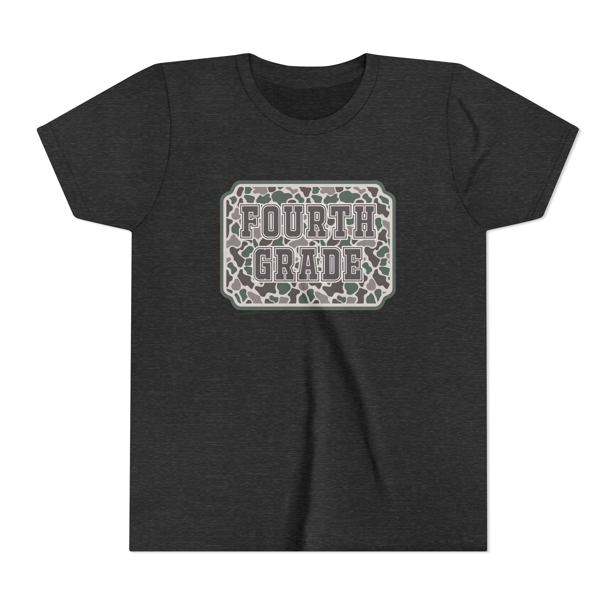 Fourth Grade Camouflage Youth Tee