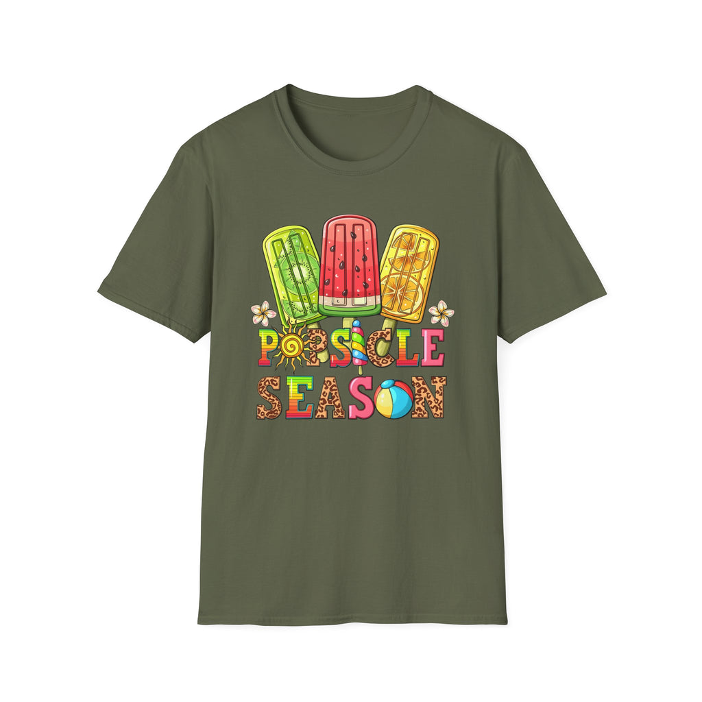 Popsicle Season T‑Shirt — Colorful Summer Popsicle Graphic Tee