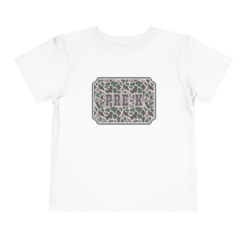 Toddler Tee — Camouflage Name Plate "PRE-k"