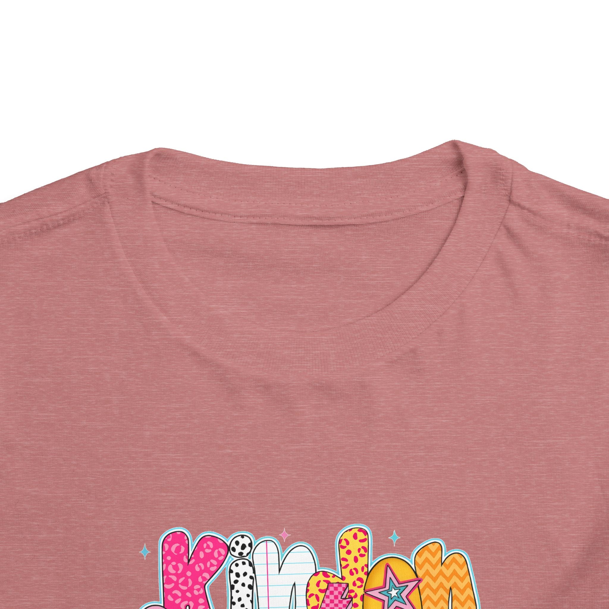 Toddler Tee - "Kinder Garten" Colorful Kids Back-to-School Shirt