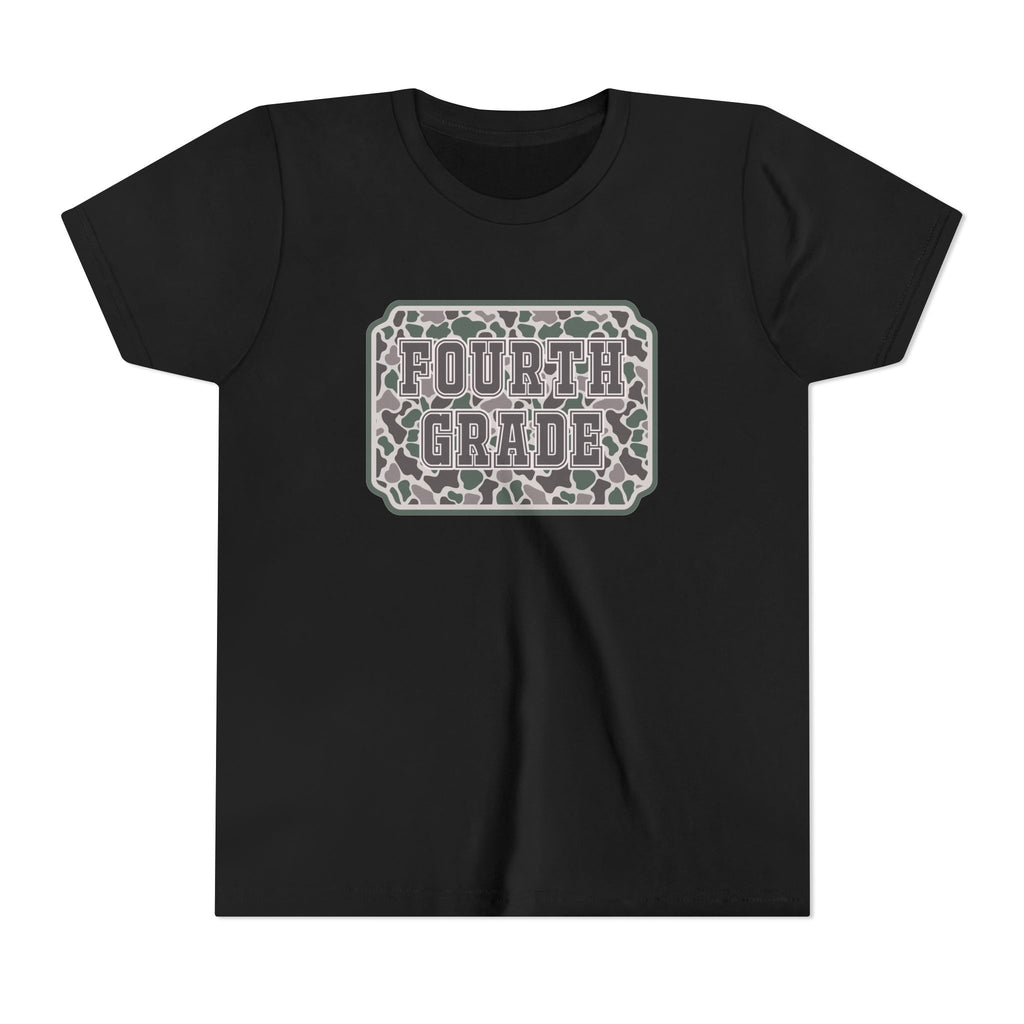 Fourth Grade Camouflage Youth Tee