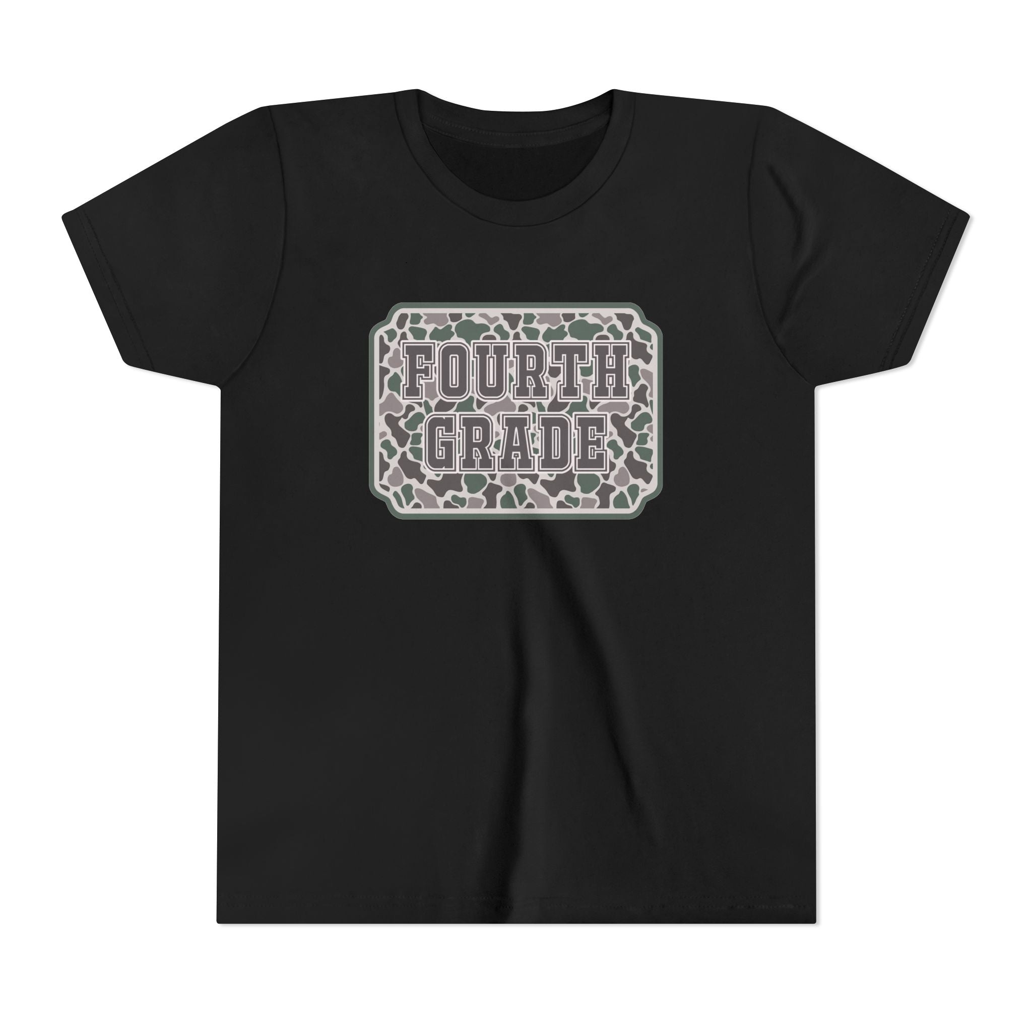 Fourth Grade Camouflage Youth Tee