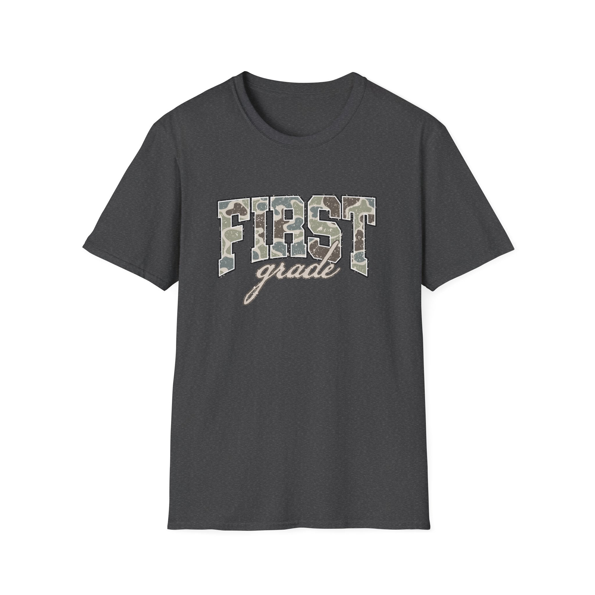 First Grade Camo Tee — 'FIRST grade' Back-to-School Kids T-Shirt