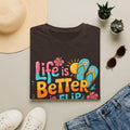Life Is Better in Flip Flops T-Shirt — Tropical Beach Summer Tee