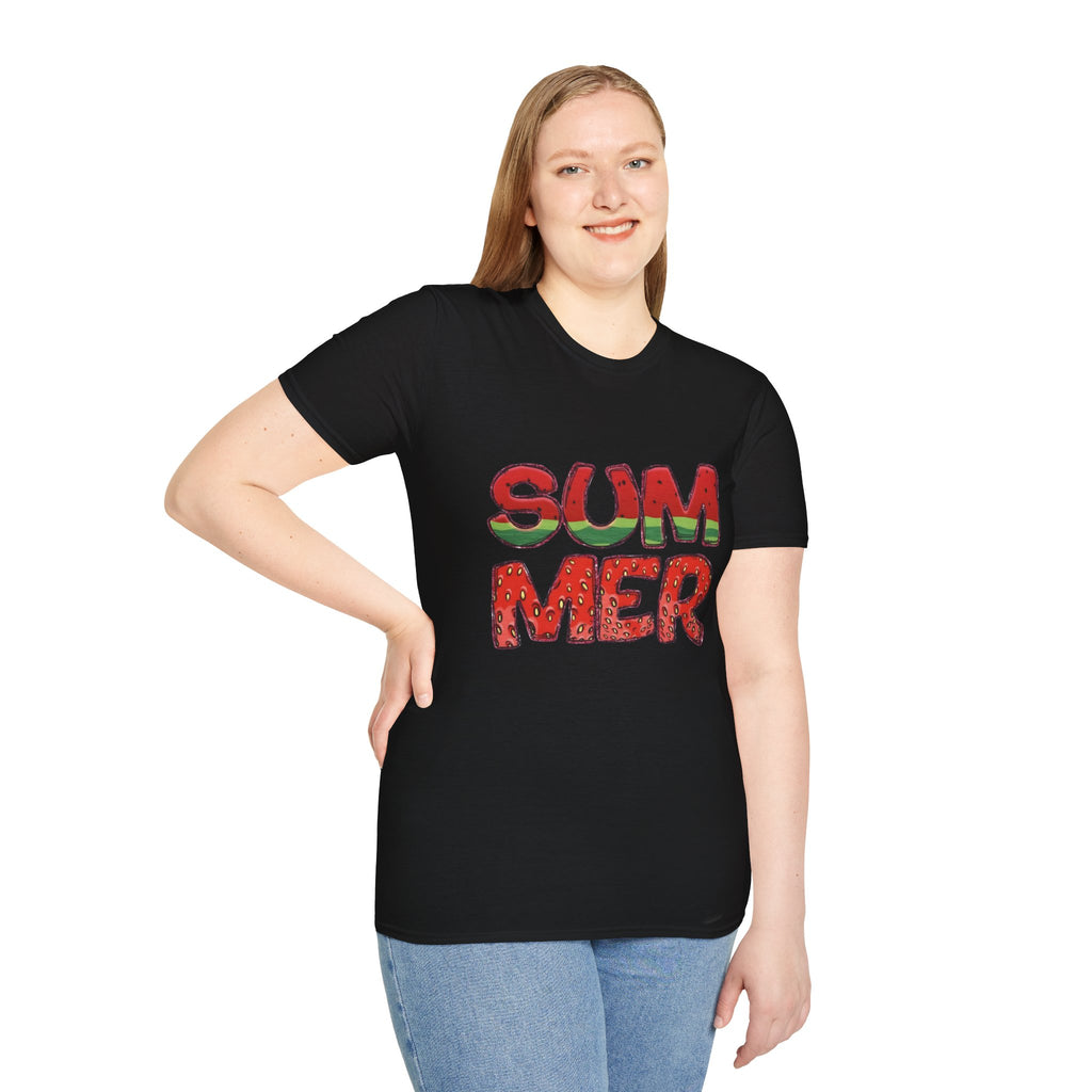 Summer Watermelon T-Shirt — Retro Fruity "SUMMER" Graphic Tee