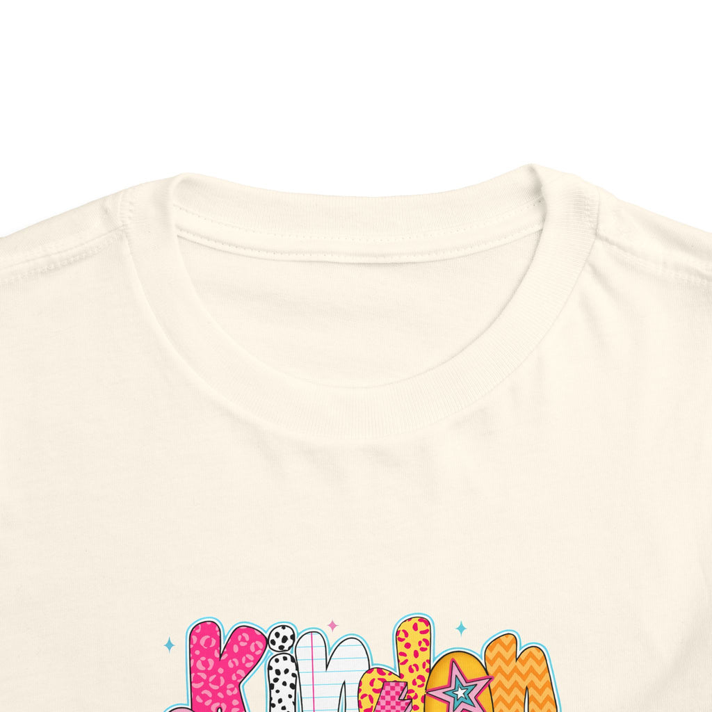 Toddler Tee - "Kinder Garten" Colorful Kids Back-to-School Shirt