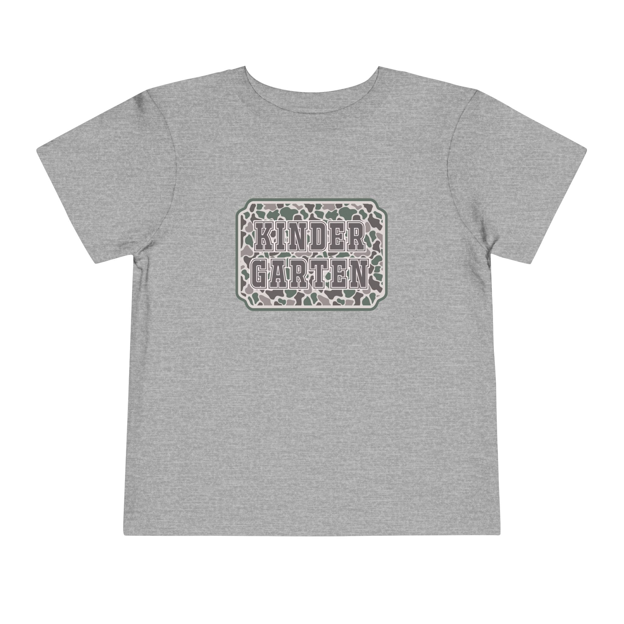 Kindergarten Toddler Tee — Floral Leopard Back to School Shirt