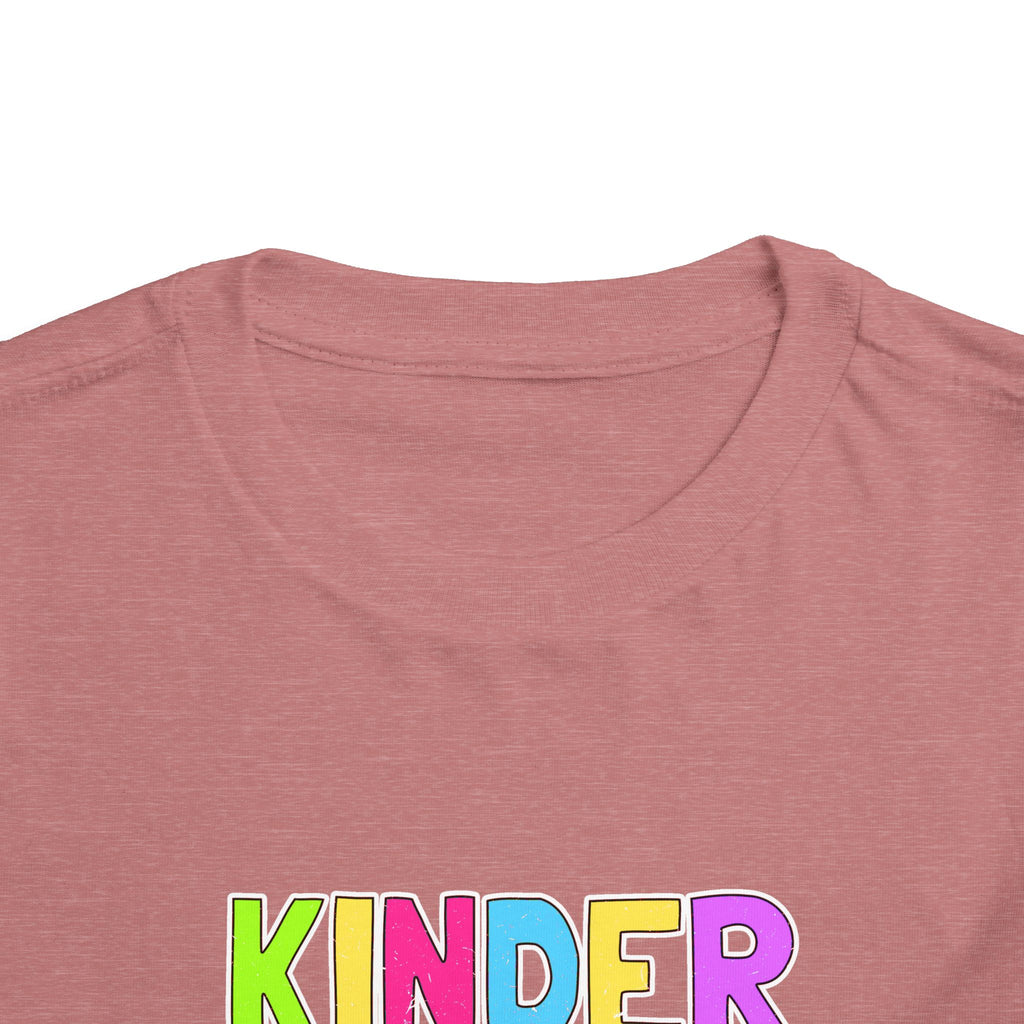 KinderGarten Toddler Tee - Colorful Checker Smiley Back-to-School Shirt