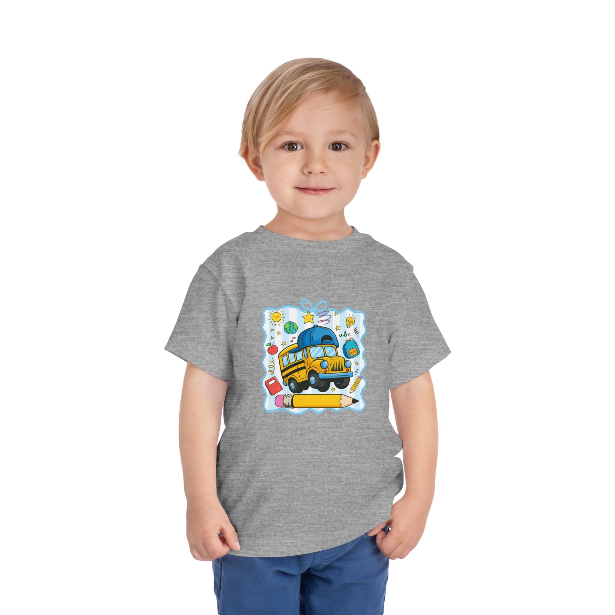 Toddler Tee — Cute School Bus Back to School Shirt for Kids