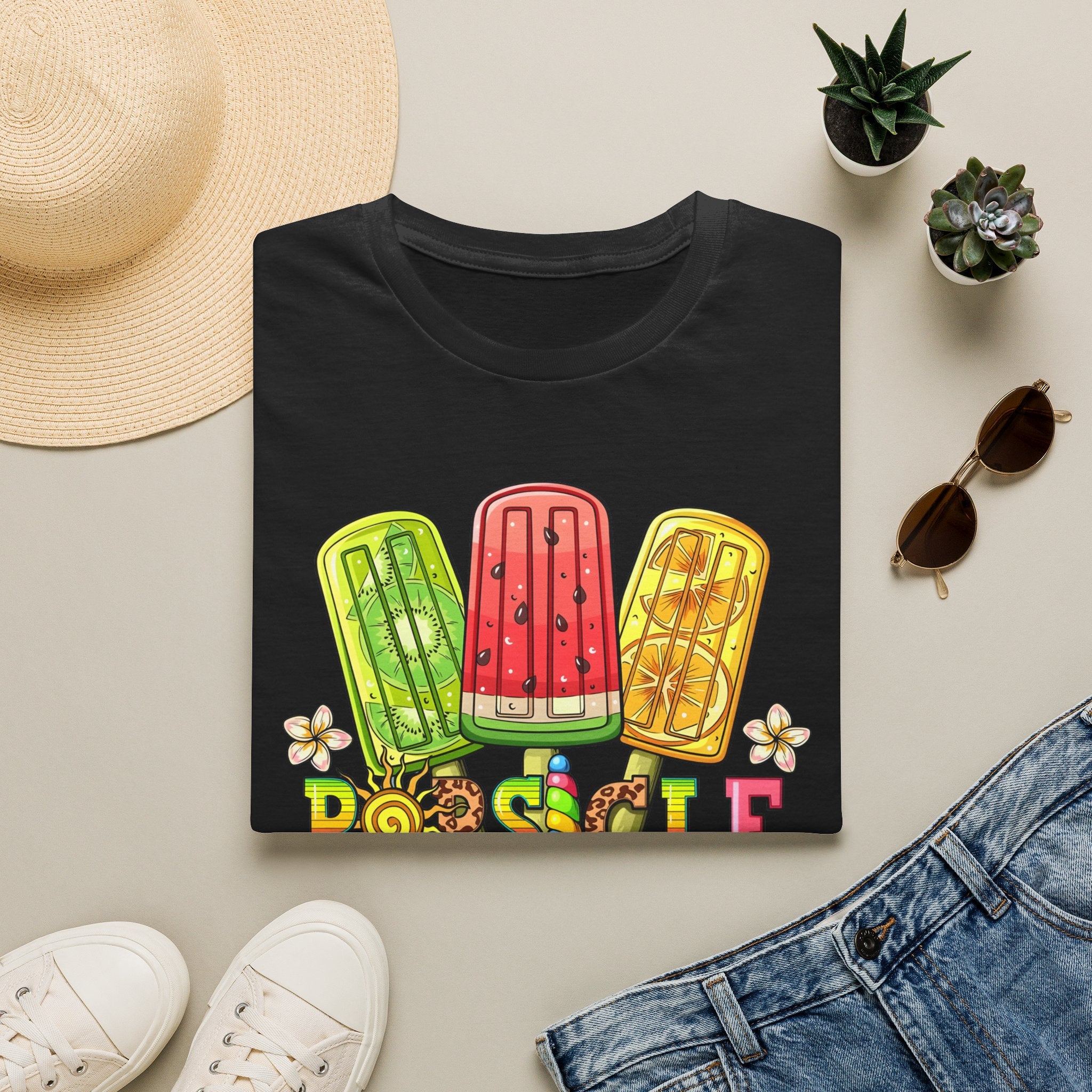 Popsicle Season T‑Shirt — Colorful Summer Popsicle Graphic Tee