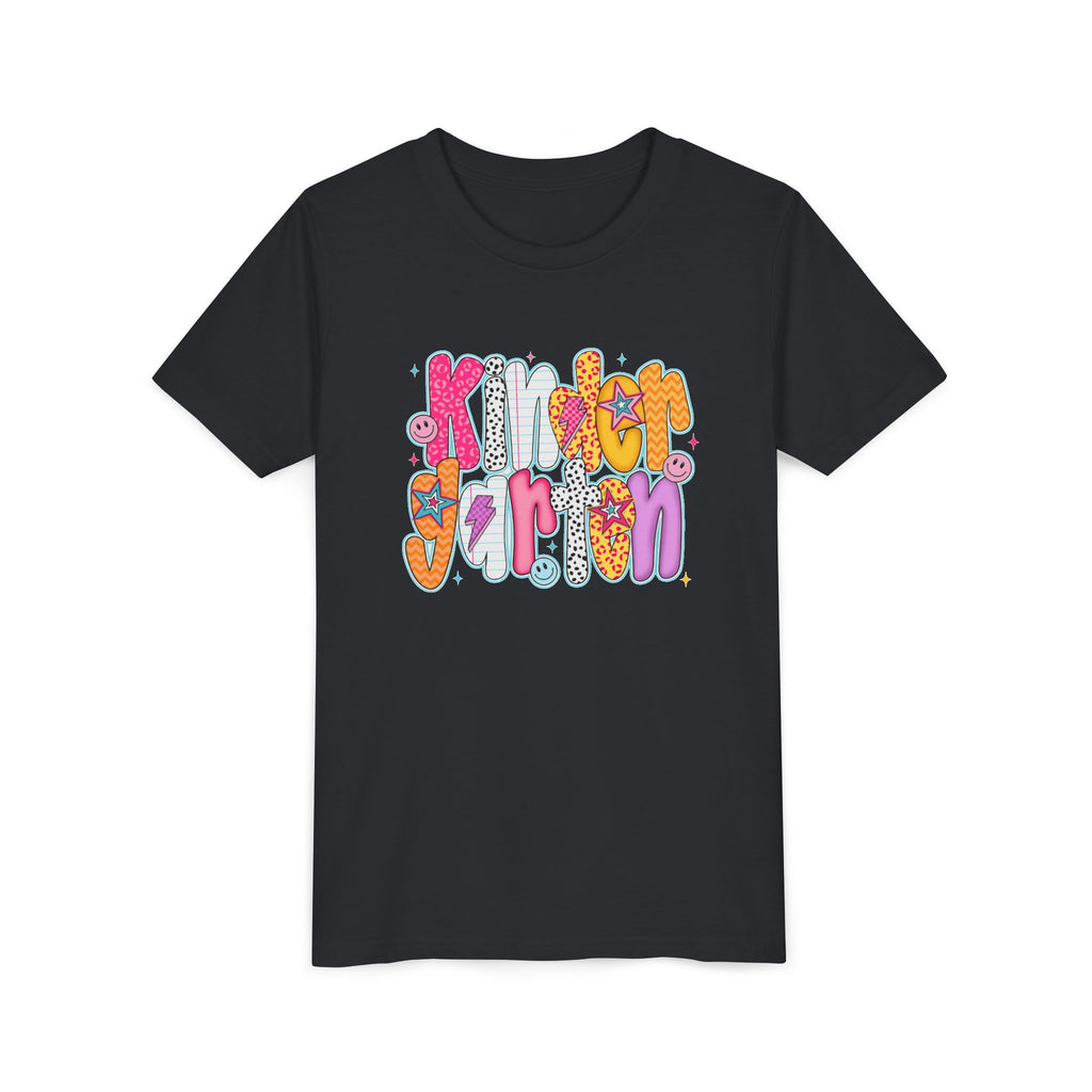 Youth Tee - "Kindergarten" Cute Retro Doodle Graphic