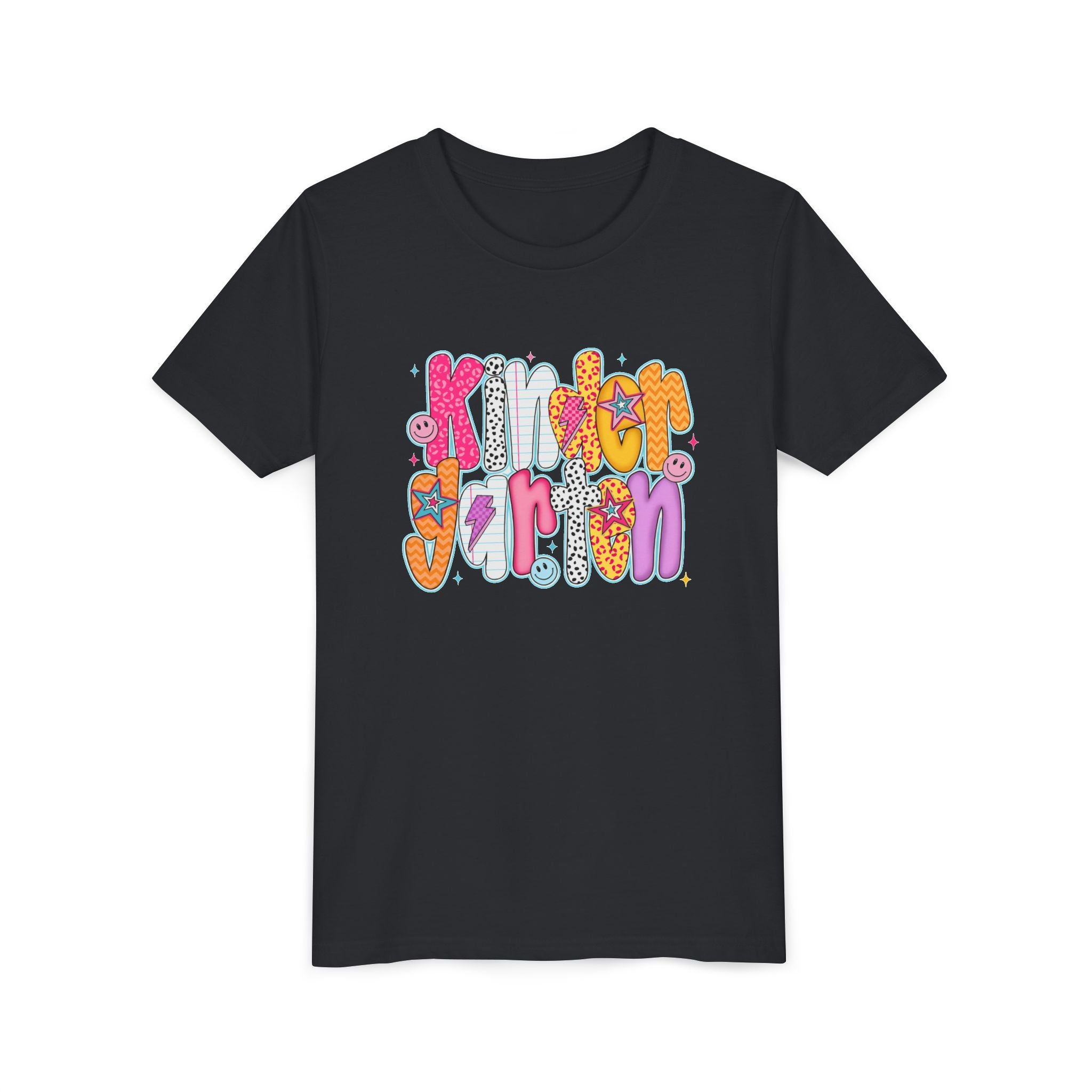 Youth Tee - "Kindergarten" Cute Retro Doodle Graphic