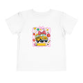 School Bus Kids Tee — Cute Back-to-School Toddler Shirt with Pencil & Apple Design